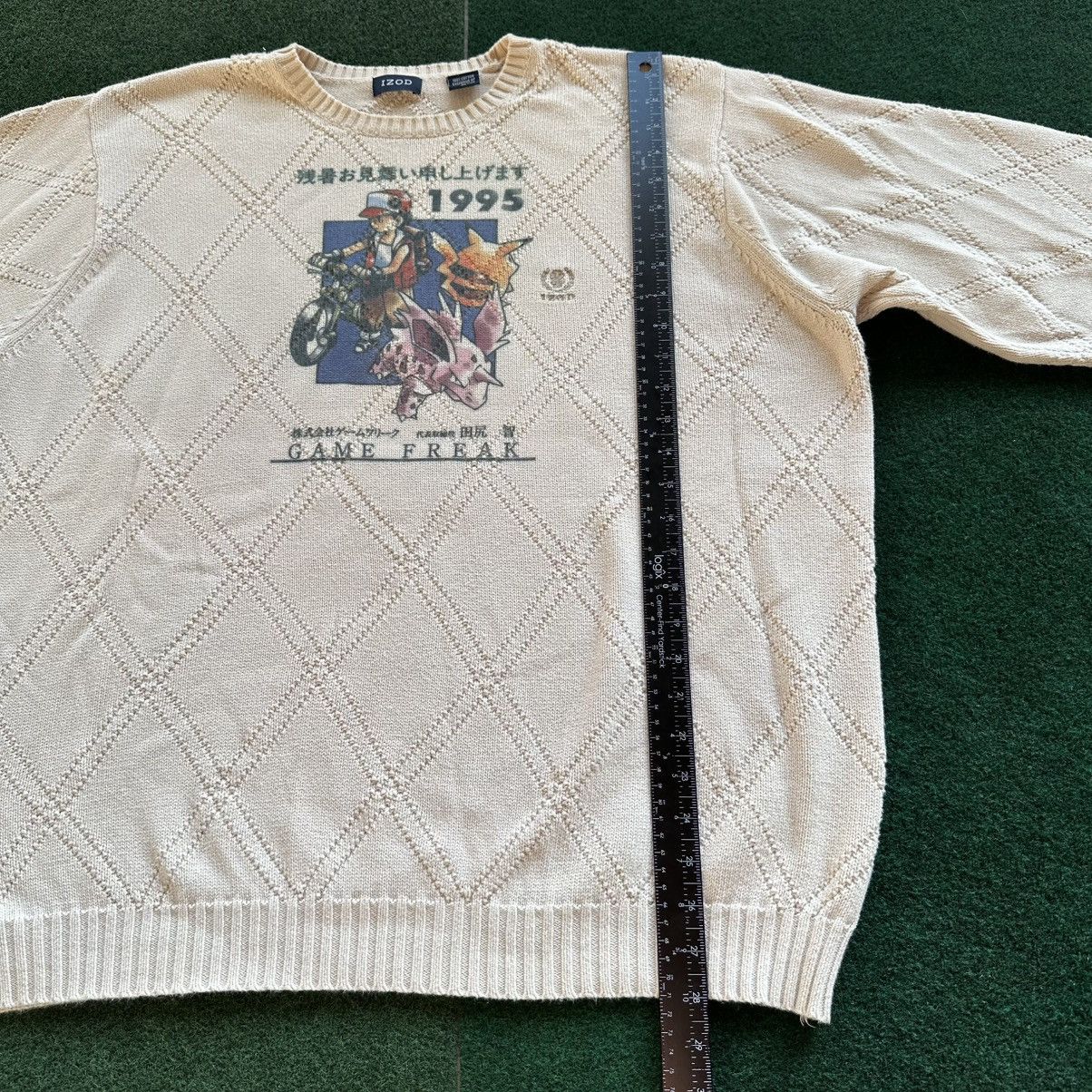 Izod 1/1 Custom Pokemon Japan White Izod Graphic Knit Sweater Size US XL / EU 56 / 4 - 5 Thumbnail