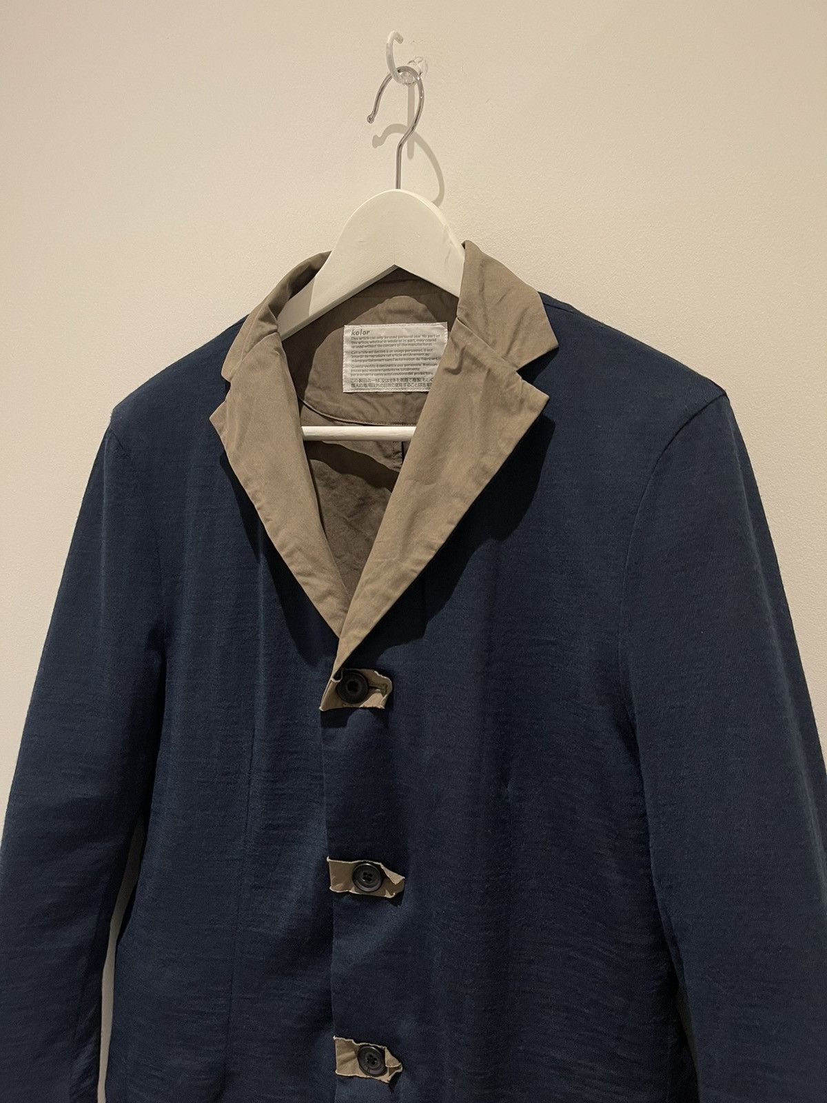 Kolor Kolor Spring 2010 Layered Mixed Wool Blazer Jacket Size US S / EU 44-46 / 1 - 6 Thumbnail