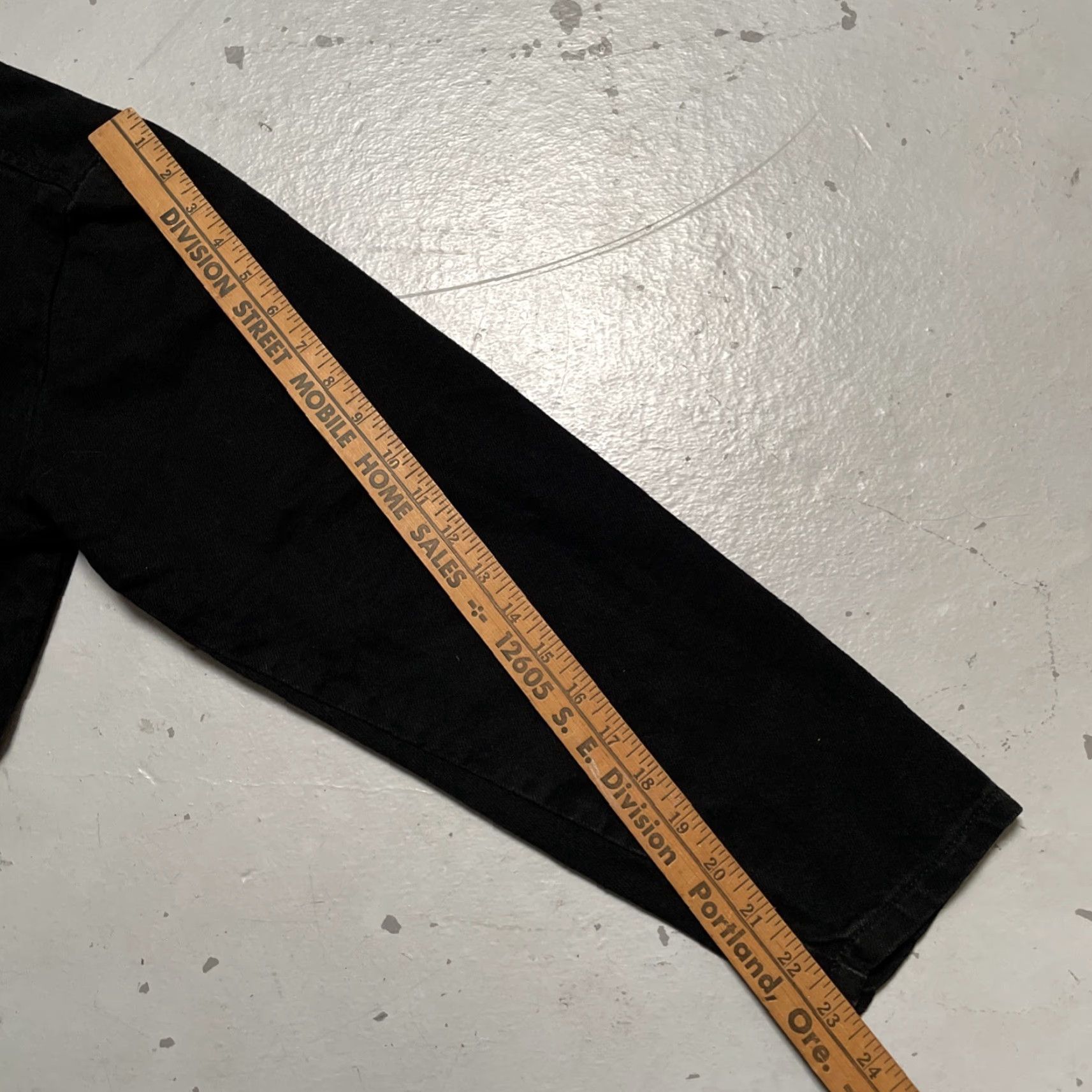 Vintage Imperfects Denim Shirt Jacket Shawl Collar Chore Style USA Made XS Black Unisex Adults Military Jacket Workwear Heritage 90s? Size US XS / EU 42 / 0 - 6 Thumbnail