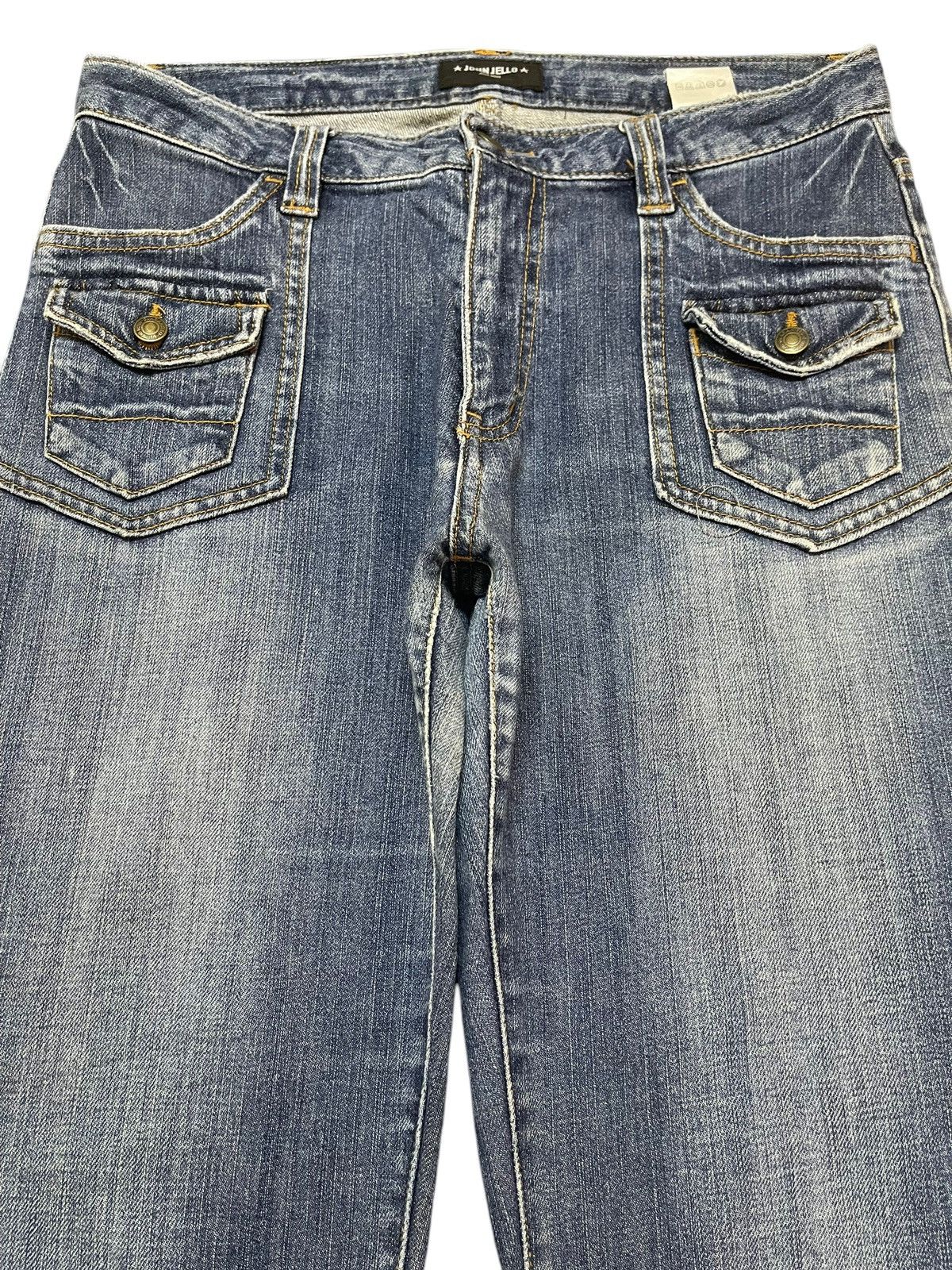 Hypebeast Vintage Japanese Brand Bush Pants Faded Wash Wide Leg Jeans Size US 30 / EU 46 - 3 Thumbnail