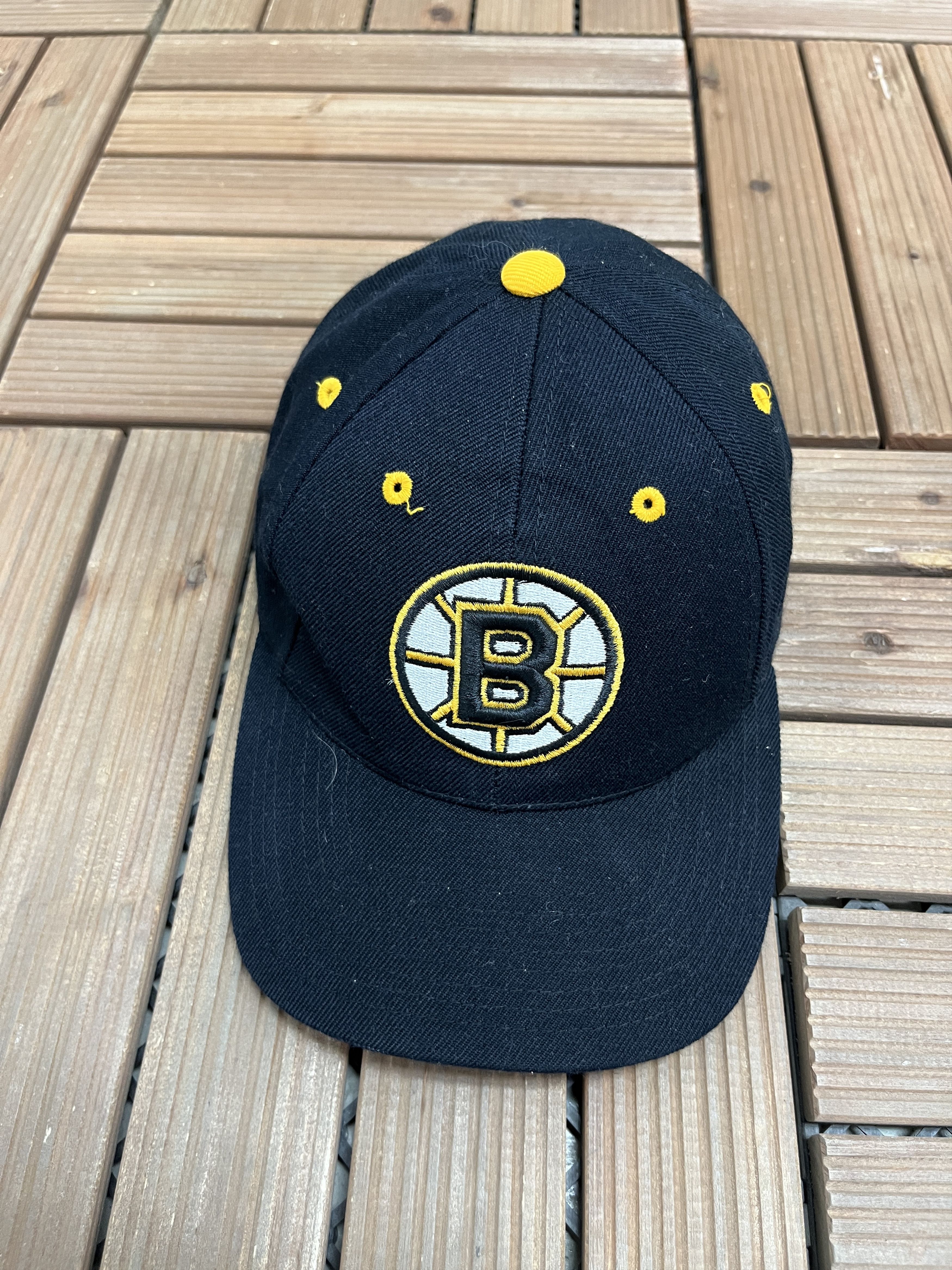 Puma × Vintage Boston Bruins Vintage Black Snap Back Hat Size ONE SIZE - 2 Thumbnail
