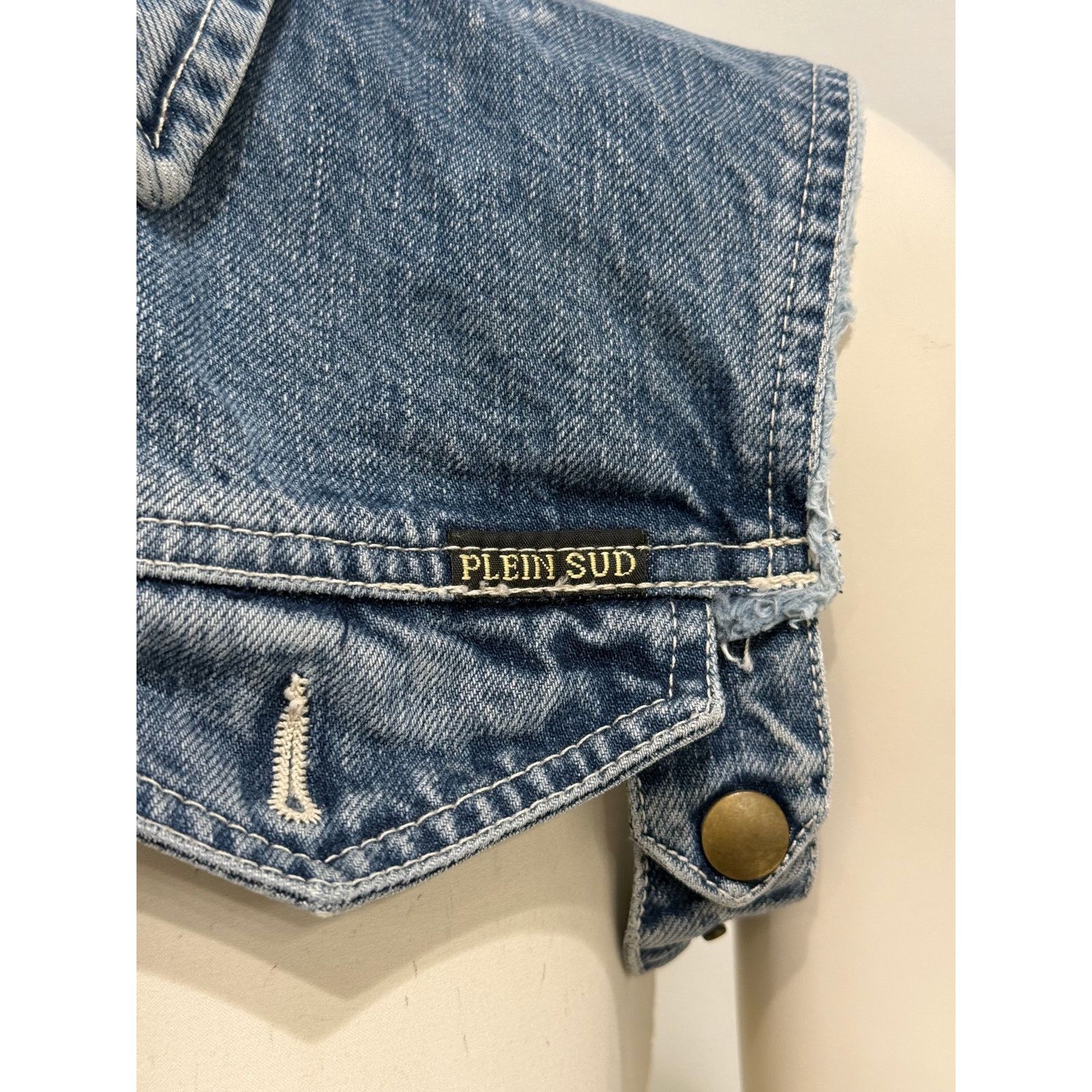 plein sud 2000s Plein Sud cropped denim top Size XS / US 0-2 / IT 36-38 - 4 Thumbnail