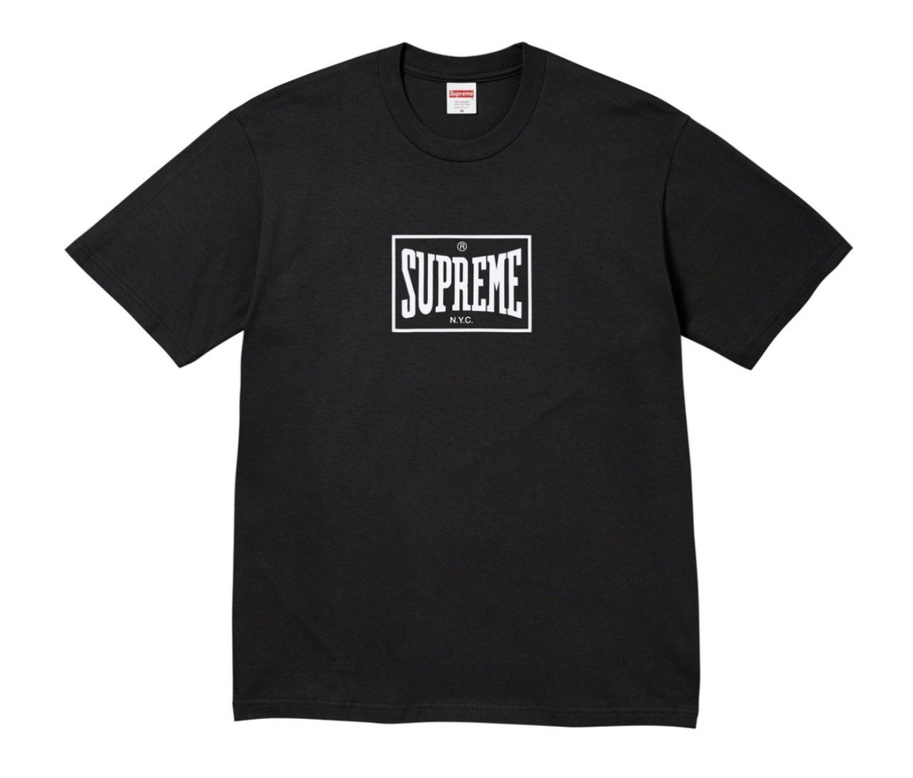 image of Supreme Warm Up Tee in Black, Men's (Size Small)