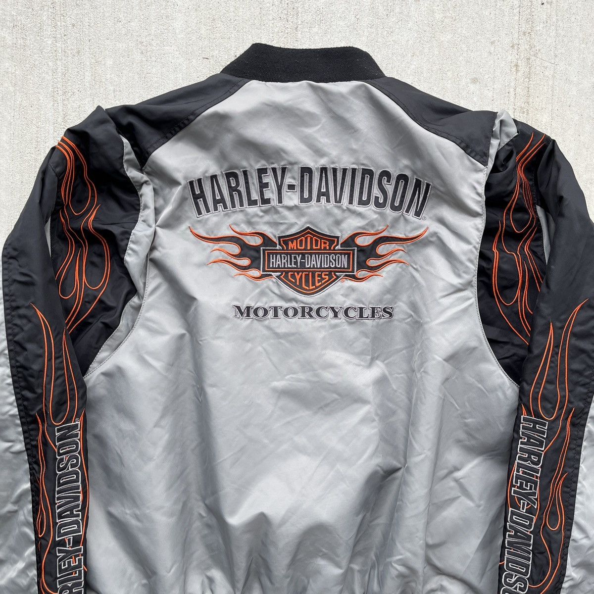 Vintage Harley Davidson Flame Jacket Size US XL / EU 56 / 4 - 4 Thumbnail