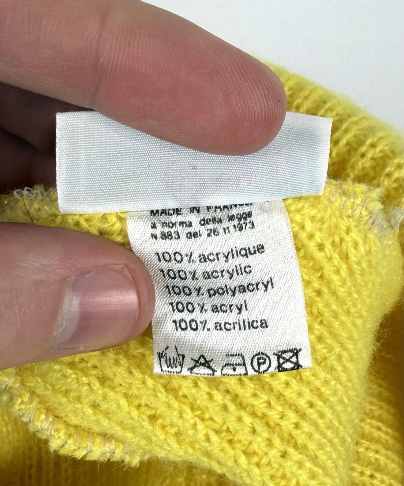 Lacoste Vintage Lacoste Acrylic Beanie Hat One Size Knit Yellow Top Size ONE SIZE - 7 Thumbnail