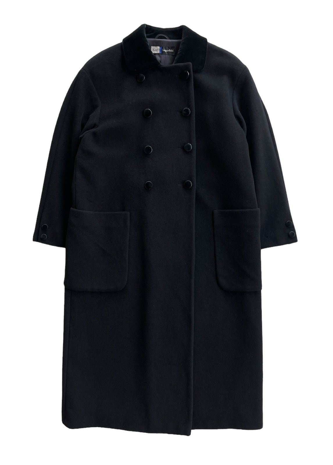 Karl Lagerfeld Karl Lagerfeld Cashmere Long Coat Size L / US 10 / IT 46 - 1 Thumbnail