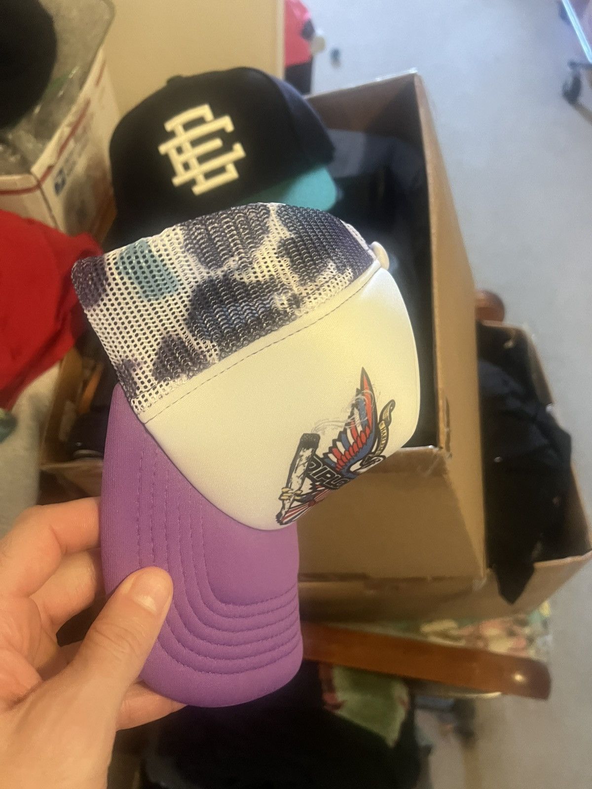 Dipset Dipset Couture Purple Camo Diplomats snapback hat Size ONE SIZE - 2 Thumbnail