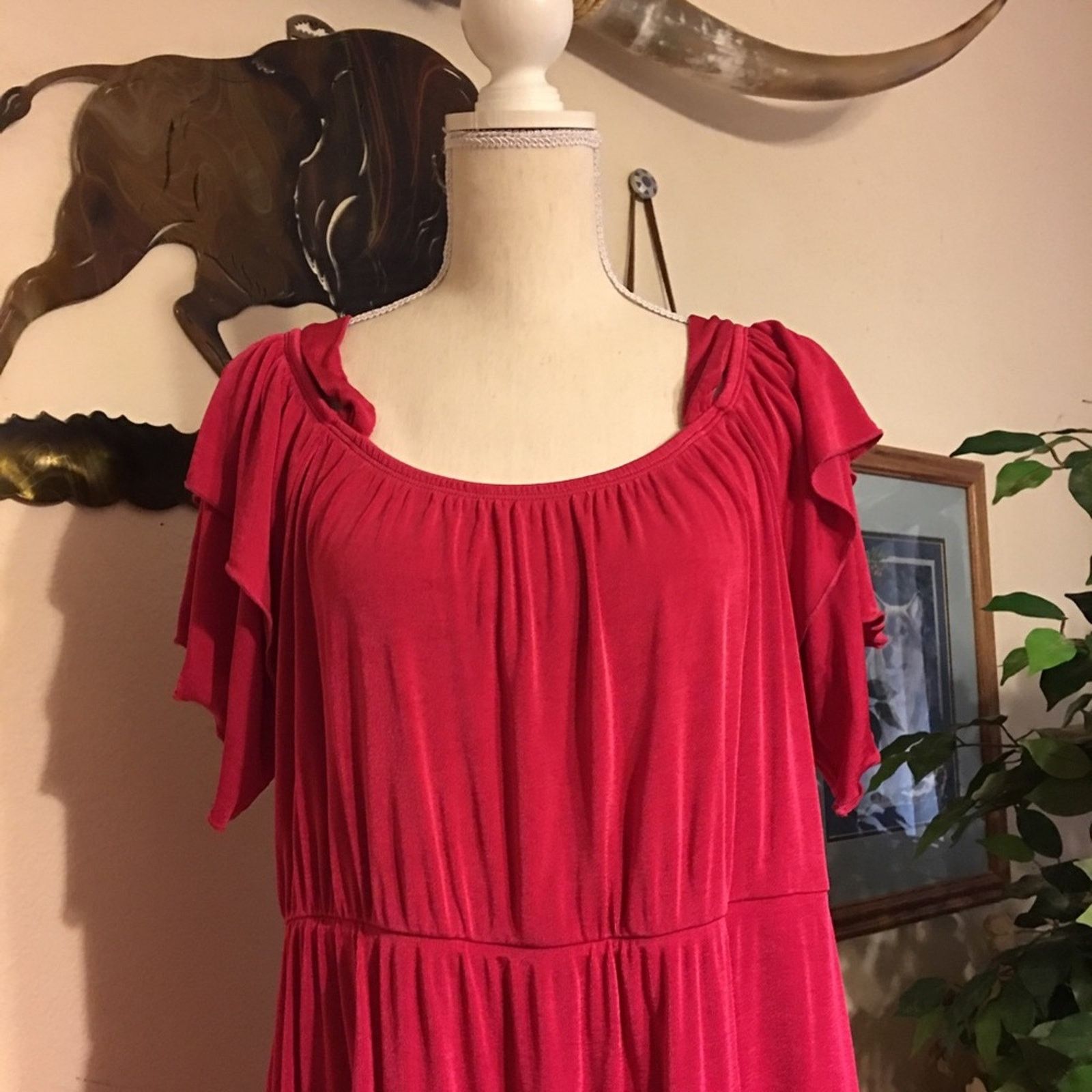 Other Slinky fuchsia cold shoulder tunic top dress XL Size XL / US 12-14 / IT 48-50 - 5 Thumbnail