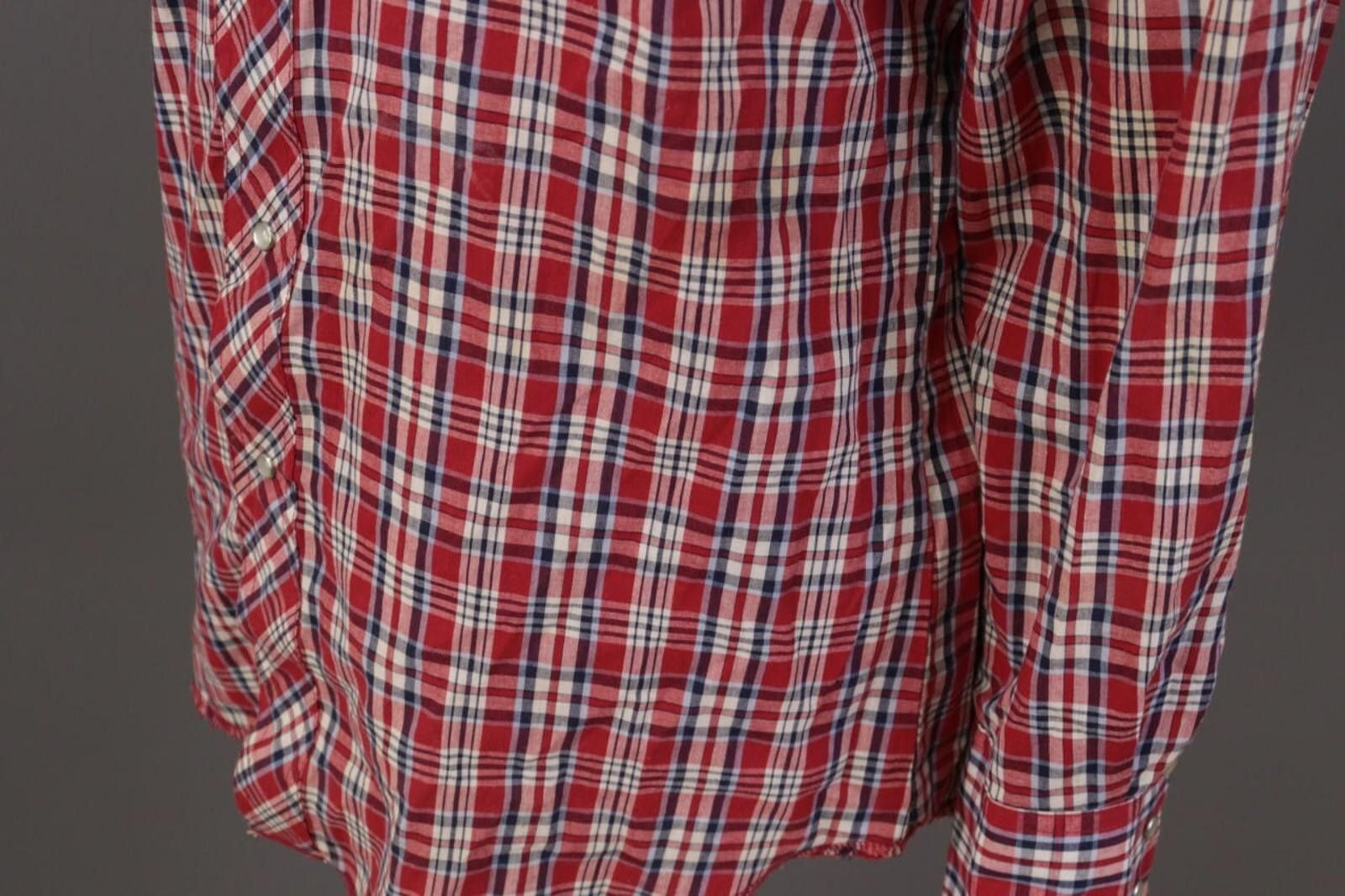 Wrangler Vintage Wrangler Western Red Check Overshirt Shirt Size M Size US M / EU 48-50 / 2 - 10 Thumbnail