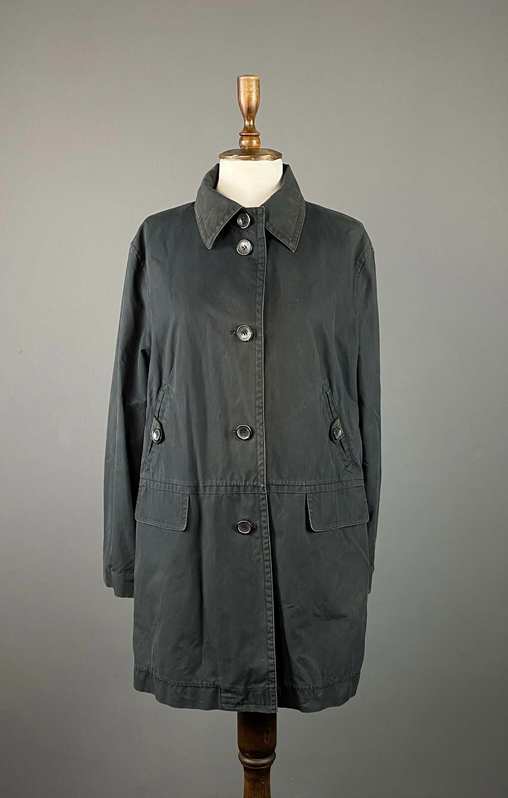 Bogner Ladies Bogner Black Cotton Trench Coat Jacket Size 14 Size XL / US 12-14 / IT 48-50 - 1 Thumbnail