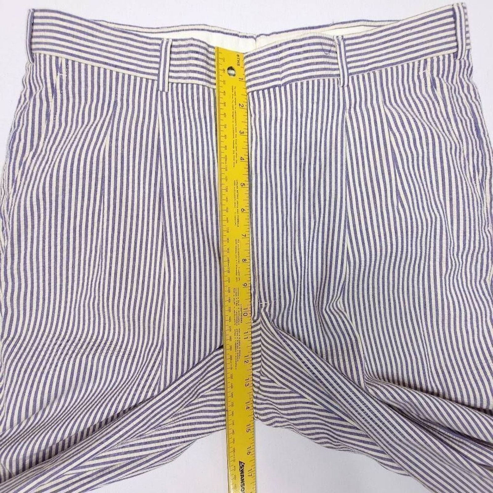 Other Vintage 80s Seersucker Pants Mens 34x28 USA Beach Pleated Size US 34 / EU 50 - 5 Thumbnail