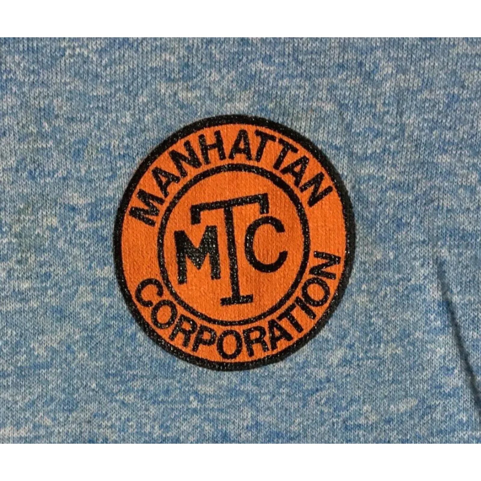 Vintage Vtg 80s Manhattan Corporation Train Bus Repair Faded Shirt S NYC Grunge NYPD 90s Size US S / EU 44-46 / 1 - 4 Thumbnail