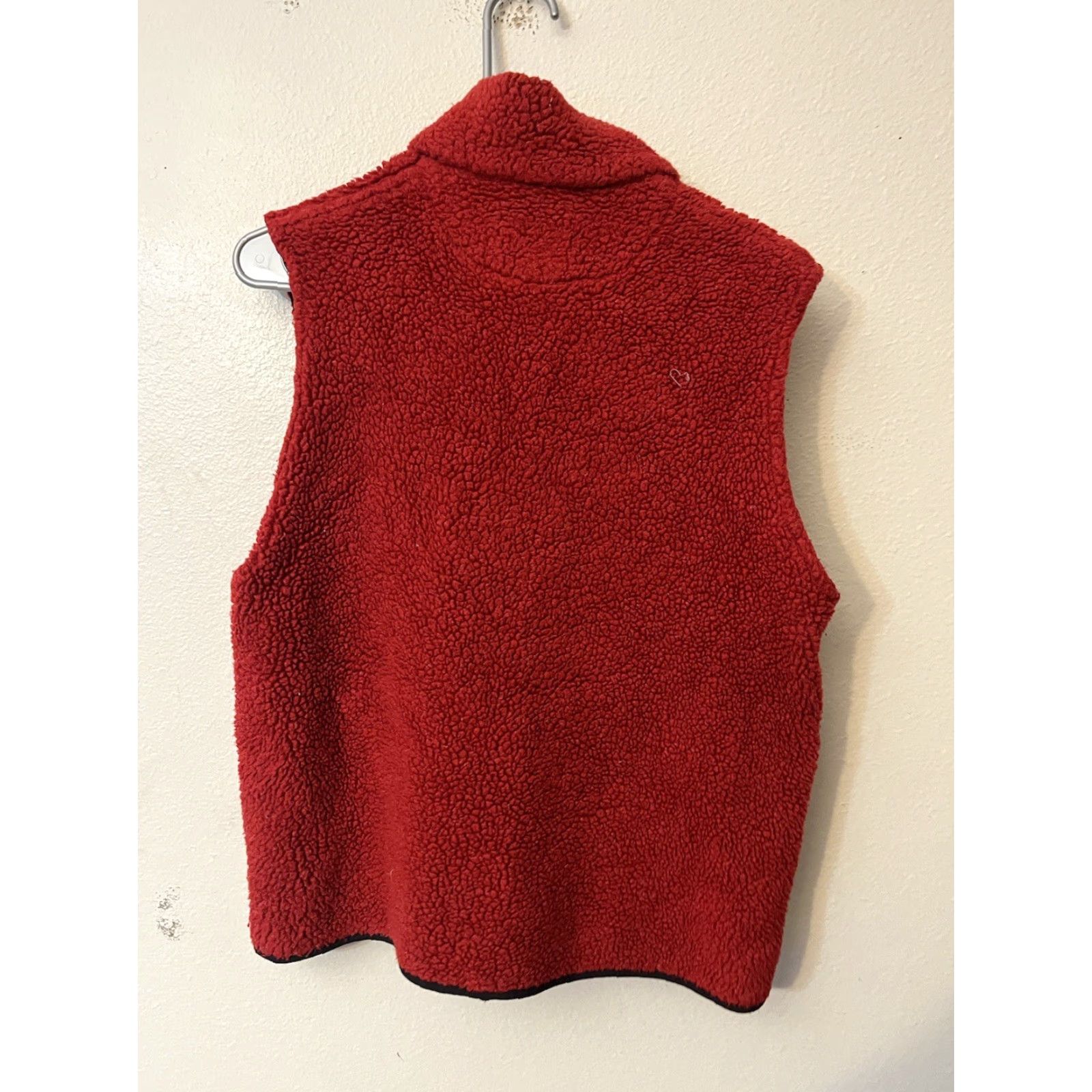 Lands' End VINTAGE Lands' End Fleece Vest Womens S 6-8 Red Zip Pockets USA 90s Vest Women Red Pockets Zip 90s Lands' End VINTAGE Size S / US 4 / IT 40 - 3 Thumbnail