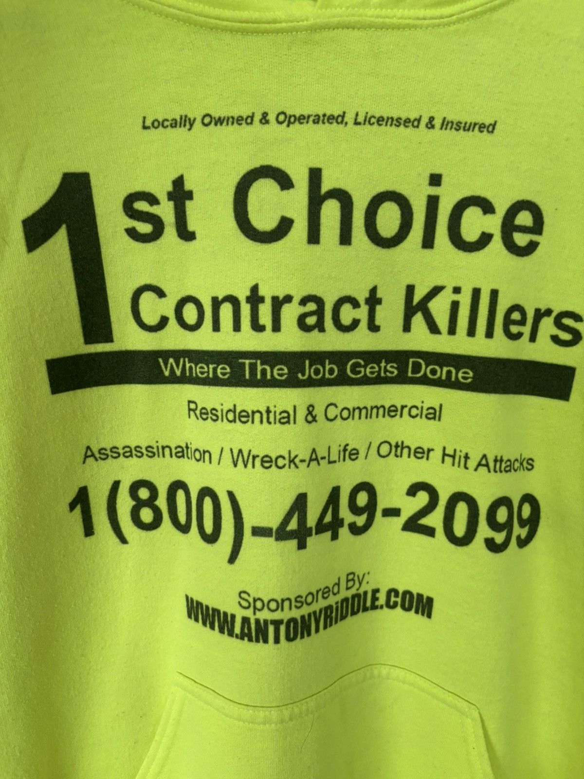 Antony Riddle Contract Killers Hoodie Size US M / EU 48-50 / 2 - 5 Thumbnail