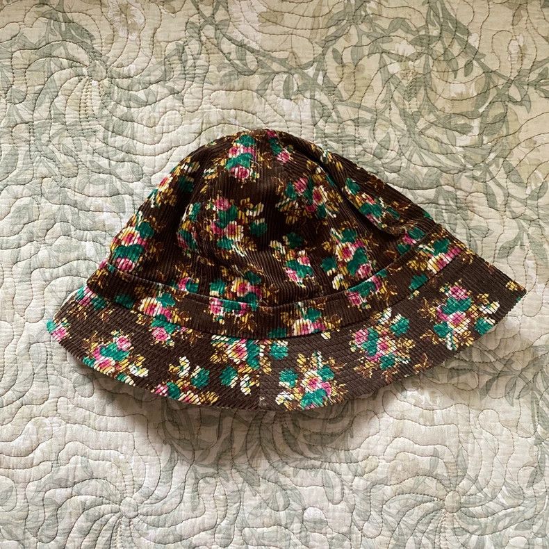 Kenzo KENZO Vintage floral corduroy fisherman's hat Size ONE SIZE - 2 Thumbnail