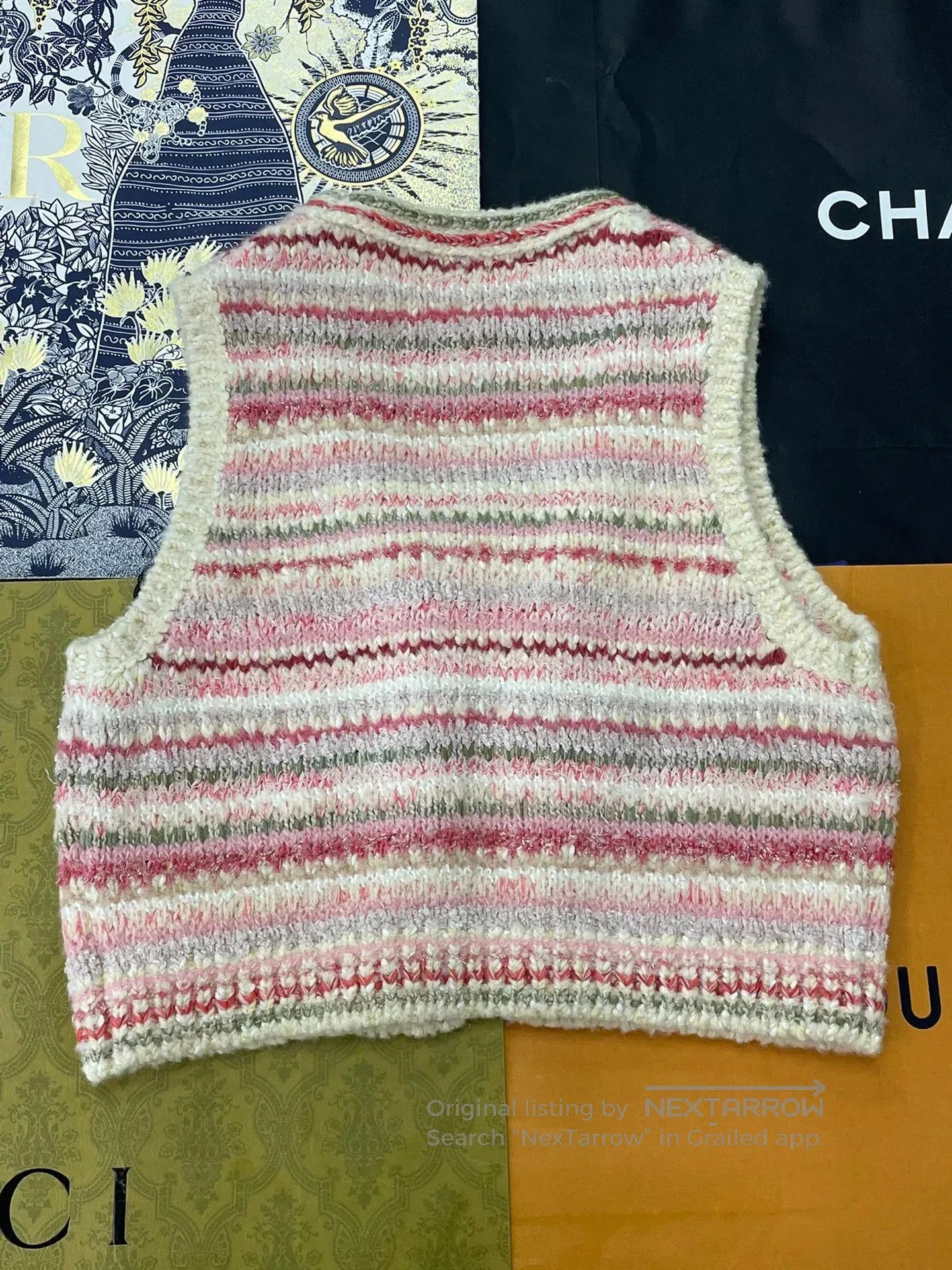 Chanel Chanel 24B Color Stripe Bow Vest. Size US XS / EU 42 / 0 - 3 Thumbnail