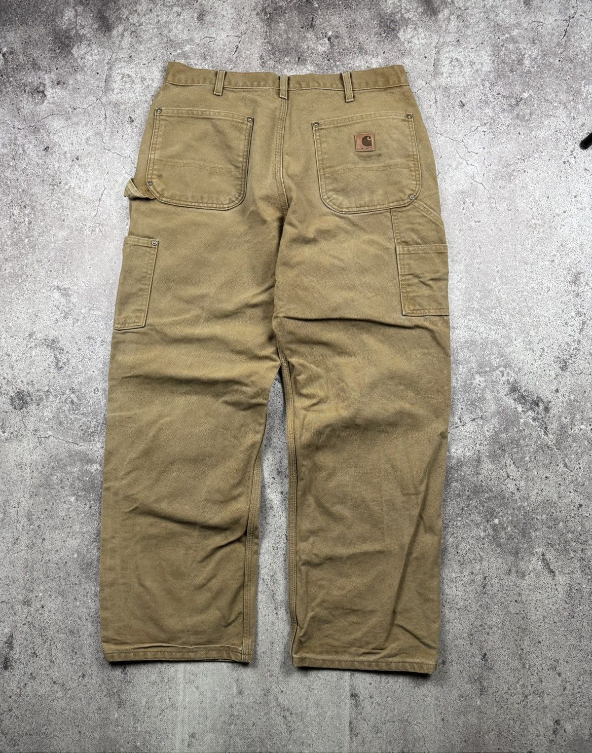 Carhartt 🟤Crazy Baggy Vintage Carhartt Double knee pants WorkWear🟤 Size US 36 / EU 52 - 1 Thumbnail