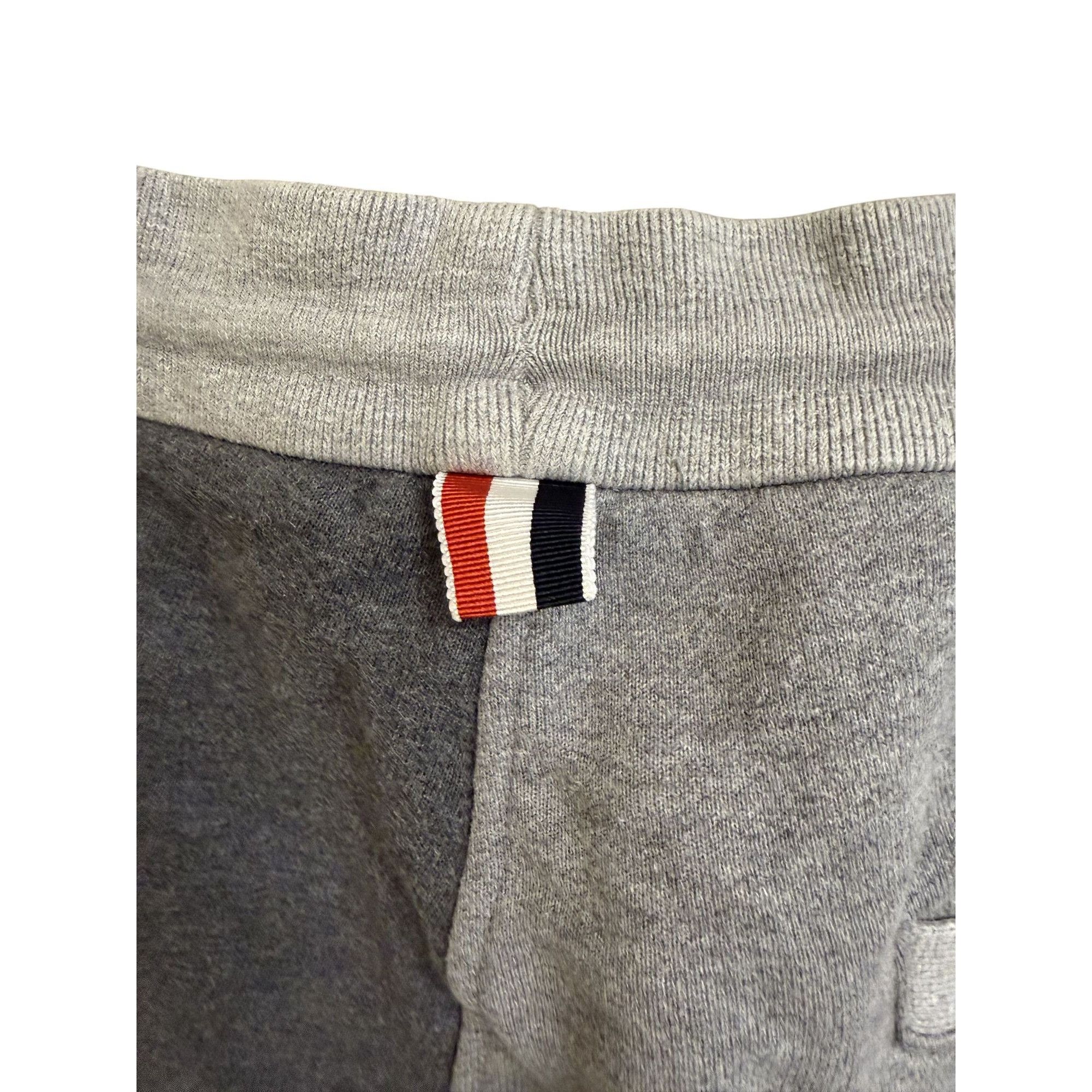 Thom Browne Thom Browne Mens Striped Sweat Shorts Size 1 Gray & Navy Cot Size US 36 / EU 52 - 7 Thumbnail