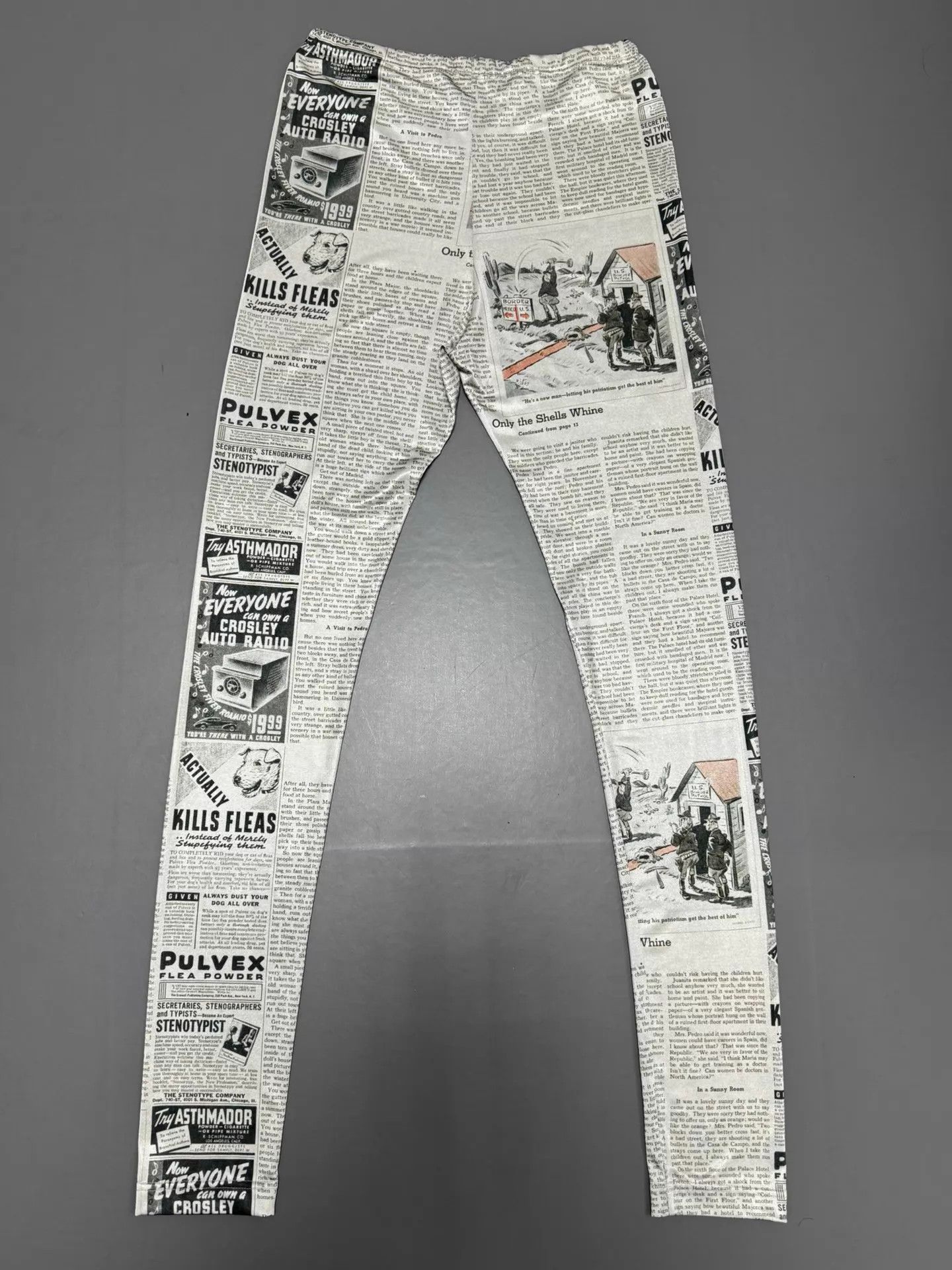 Comme des Garcons CDG 19ss vintage newspaper satin long sleeve pants set XS Size XS / US 0-2 / IT 36-38 - 7 Thumbnail