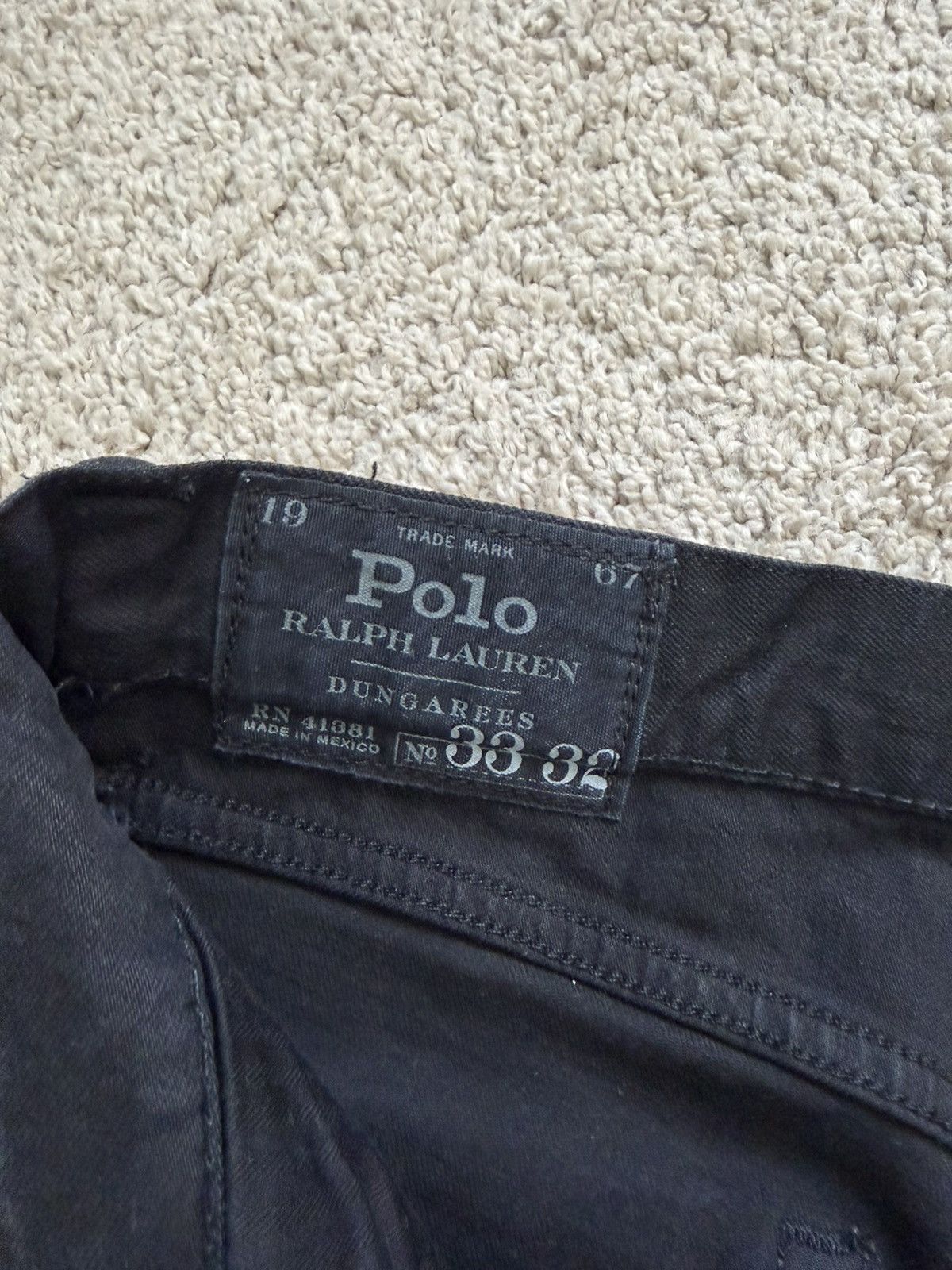 Polo Ralph Lauren Polo Ralph Lauren Sullivan Slim - Kessler Black Tuxedo Jeans Size US 33 - 2 Thumbnail