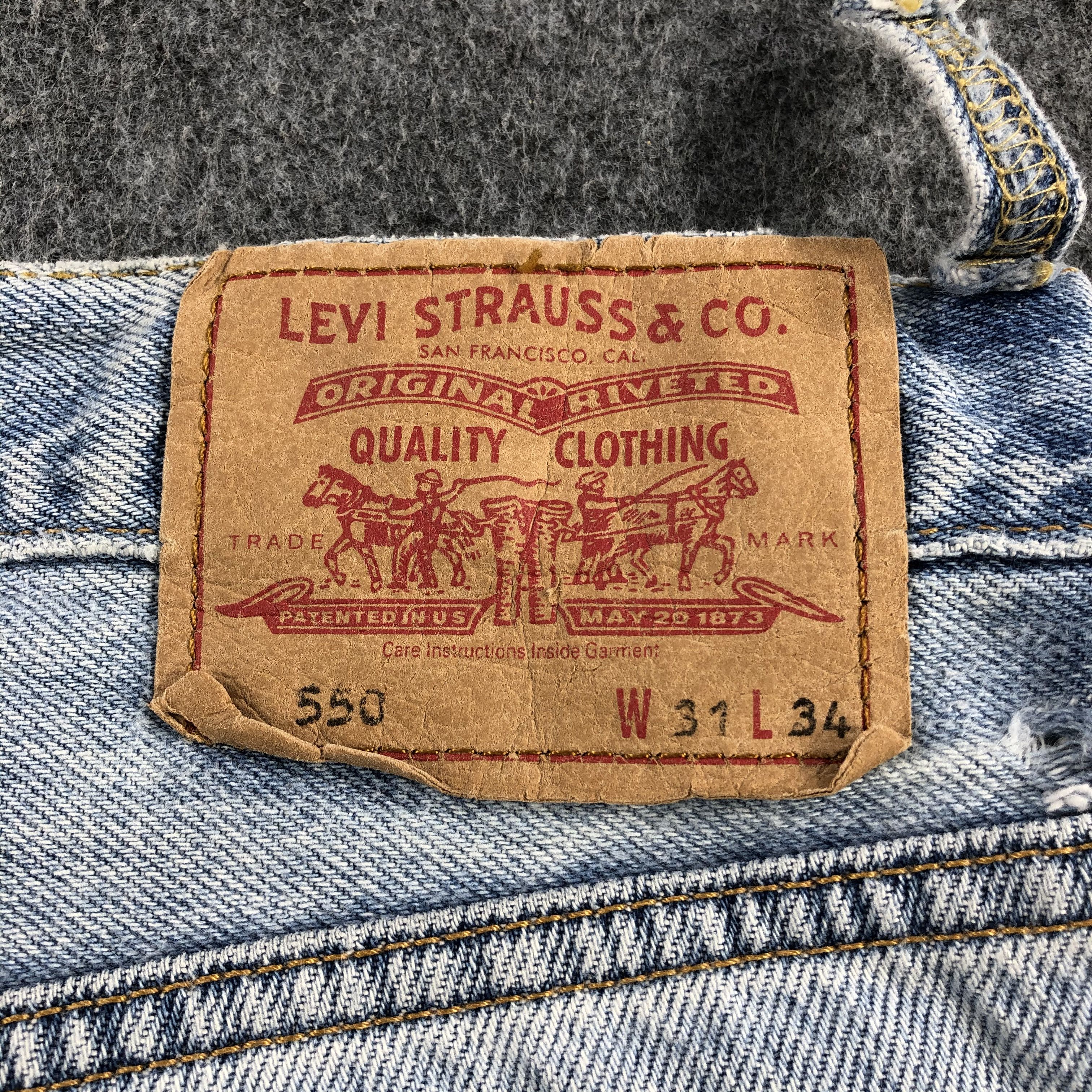 Levi's Vintage Light Wash Levis 550 Jeans-J2062 Size US 31 - 5 Thumbnail