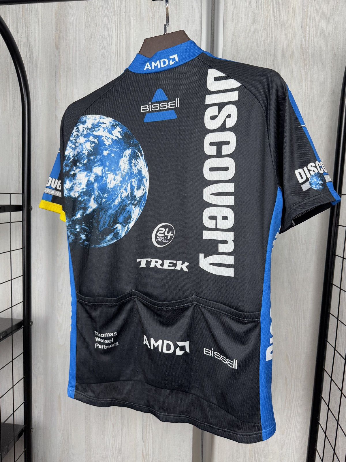 Nike 2007 Nike Discovery Channel Cycling Bike Jersey Vintage Size US L / EU 52-54 / 3 - 8 Thumbnail