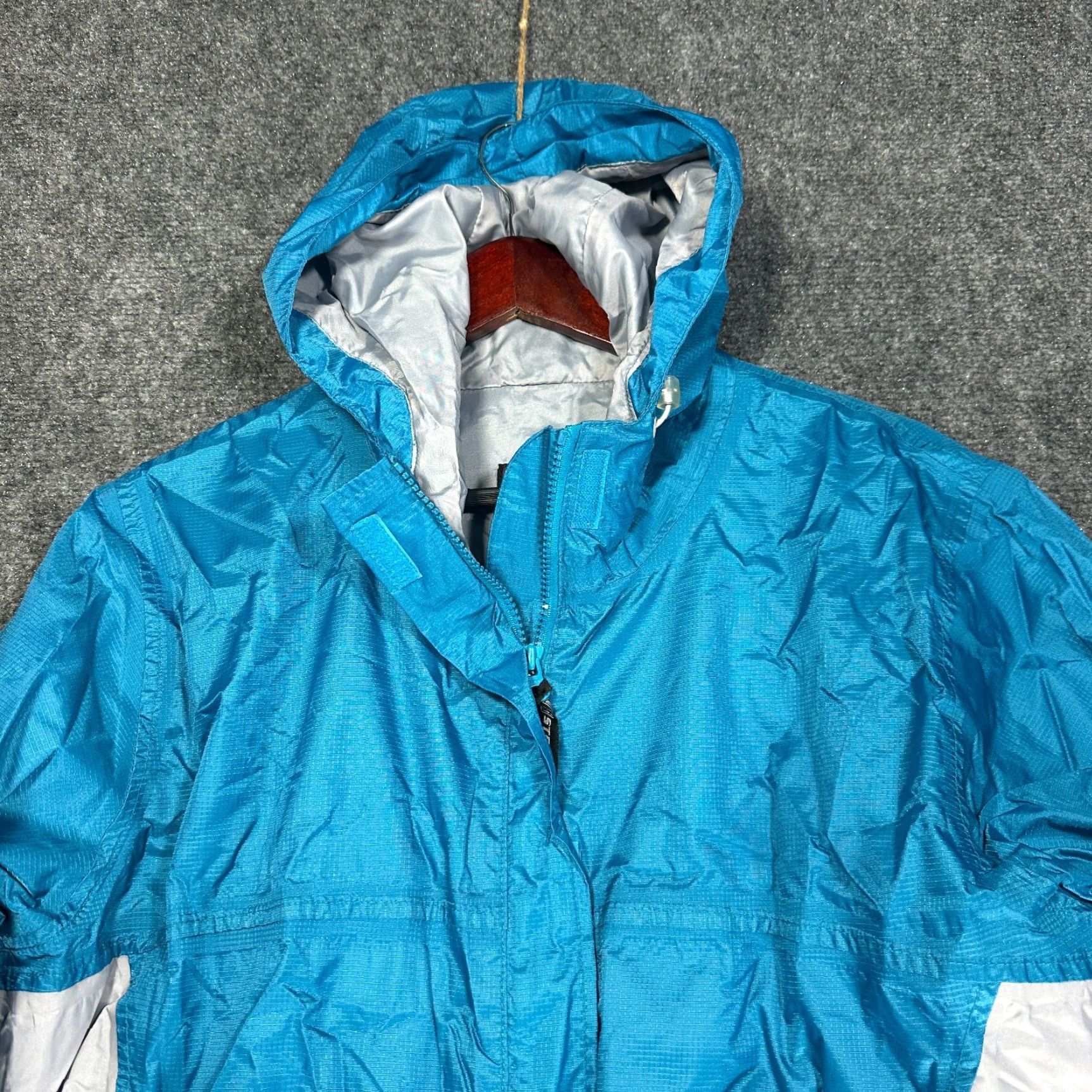 Vintage Stearns Dry Wear Jacket Womens XL Blue Nylon Zip Up Hooded Pockets Boating Size XL / US 12-14 / IT 48-50 - 4 Thumbnail