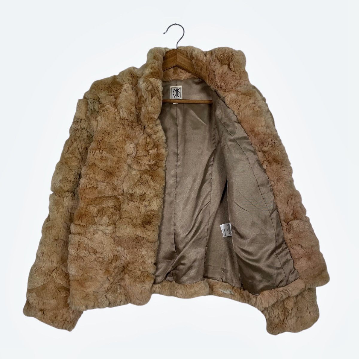 Michel Klein Michel Klein Chunky Brown Rabbit Fur Coat Size S / US 4 / IT 40 - 9 Thumbnail