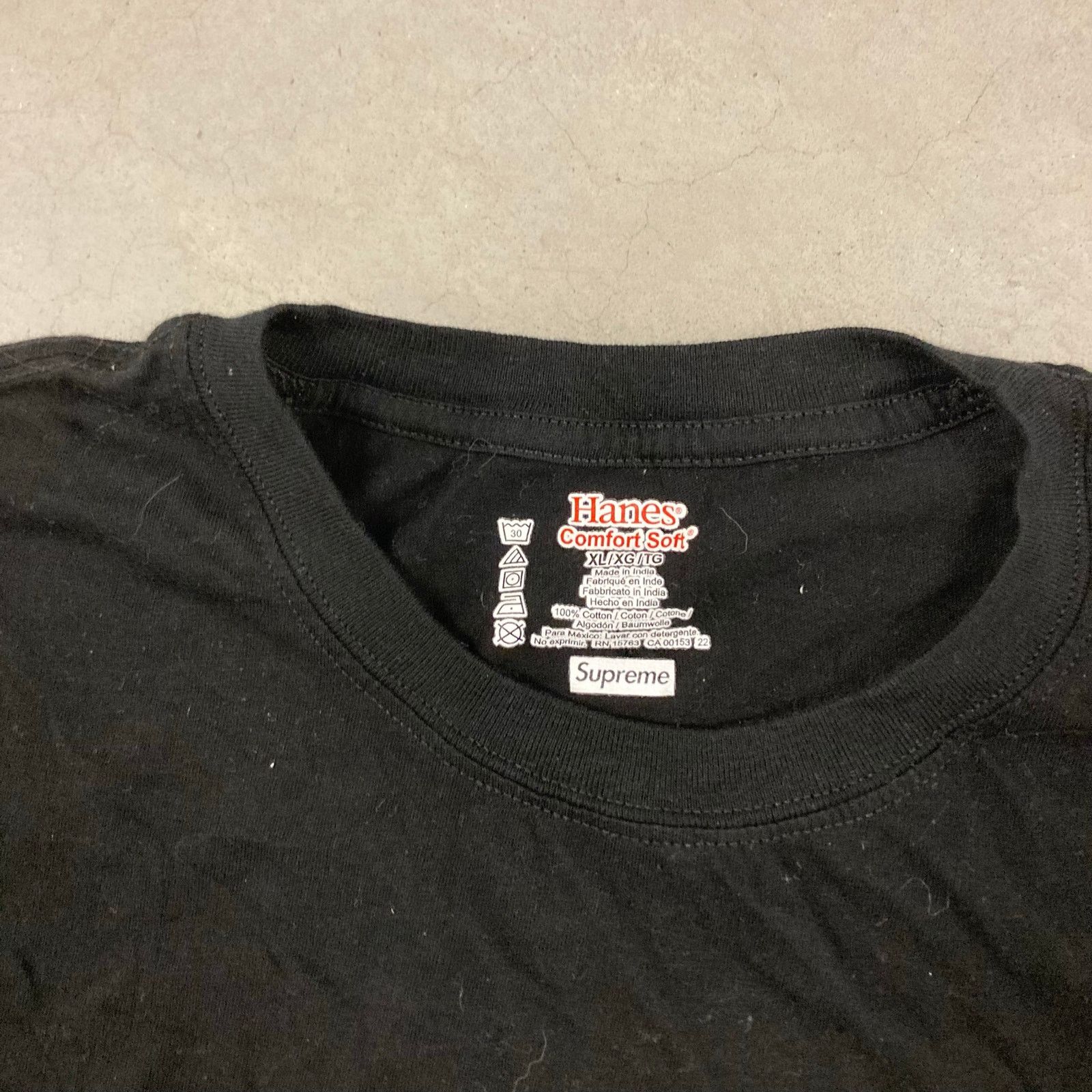 Supreme Black y2k Hanes supreme T-Shirt Size US XL / EU 56 / 4 - 5 Thumbnail