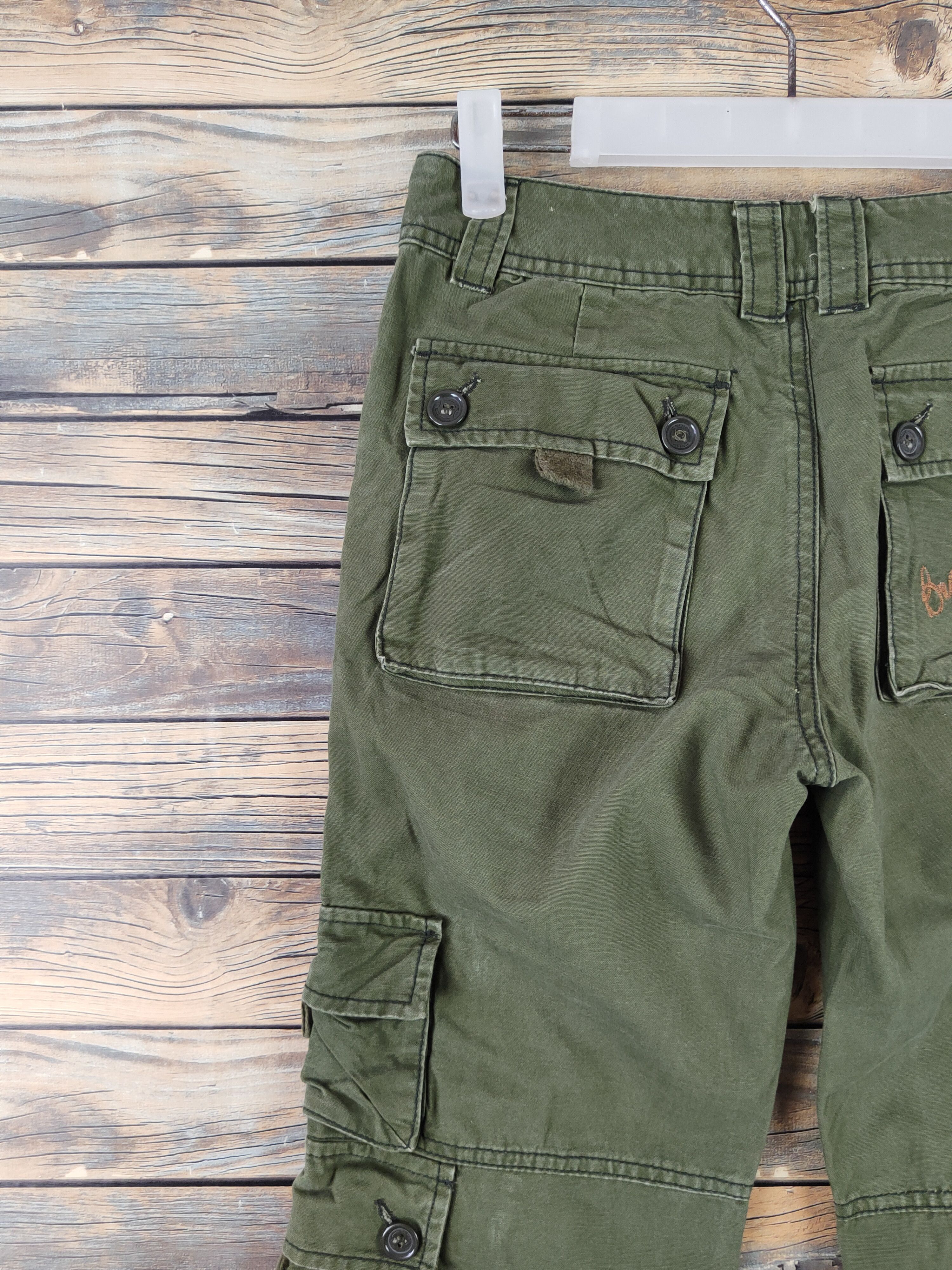 Japanese Brand DLL Crux Green Multipocket Tactical Cargo Pants #194 Size 27" / US 4 / IT 40 - 9 Thumbnail