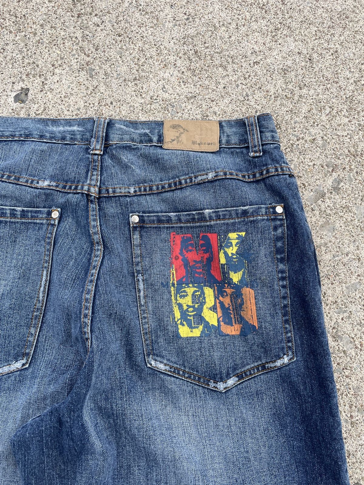 Makaveli 90s Tupac Baggy Denim Size US 36 / EU 52 - 5 Thumbnail