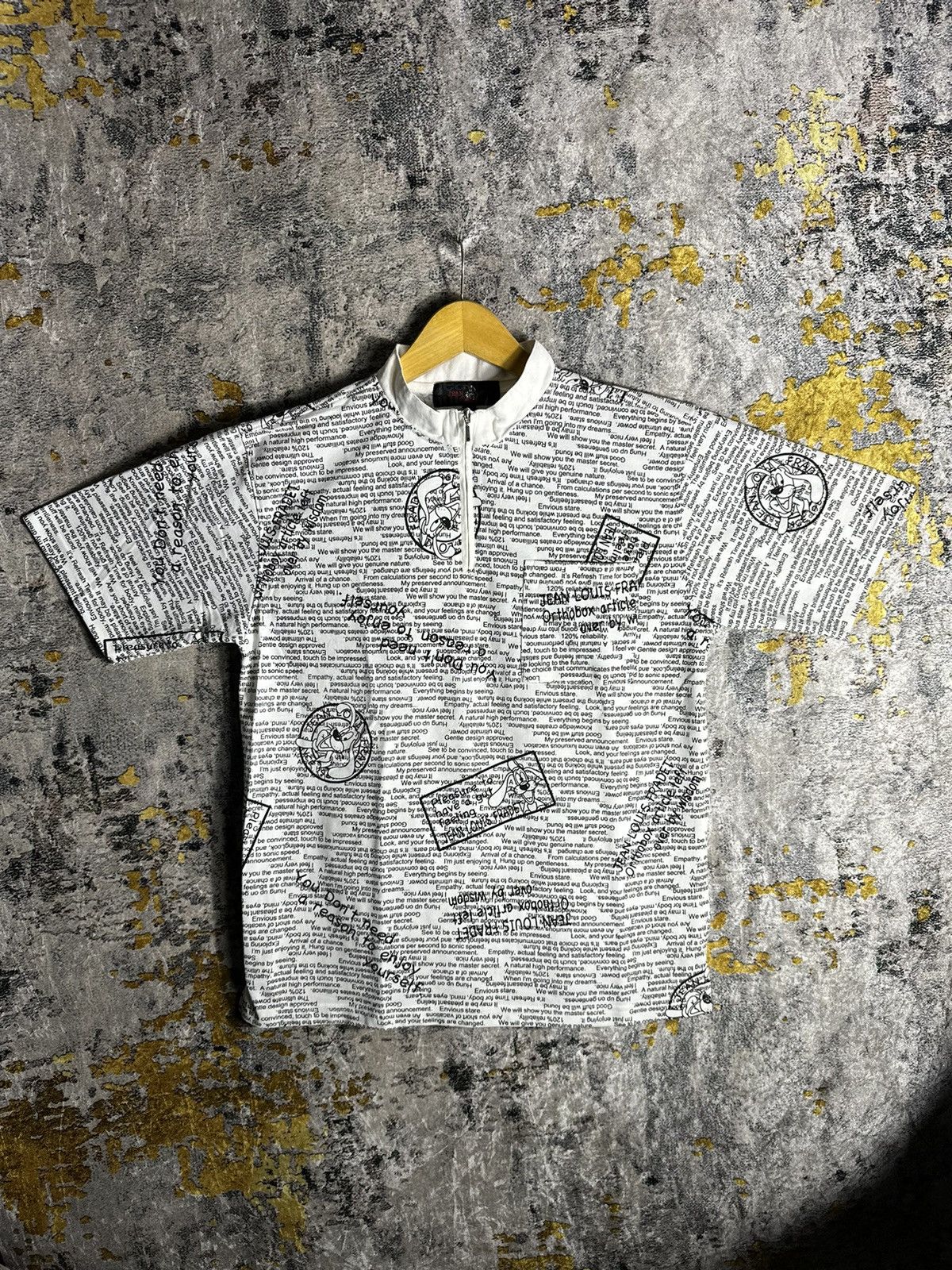 20471120 JEAN PAUL GAULTIER STYLE SHIRT AOP QUOTES TEXT SHORT SLEEVE Size US L / EU 52-54 / 3 - 1 Thumbnail