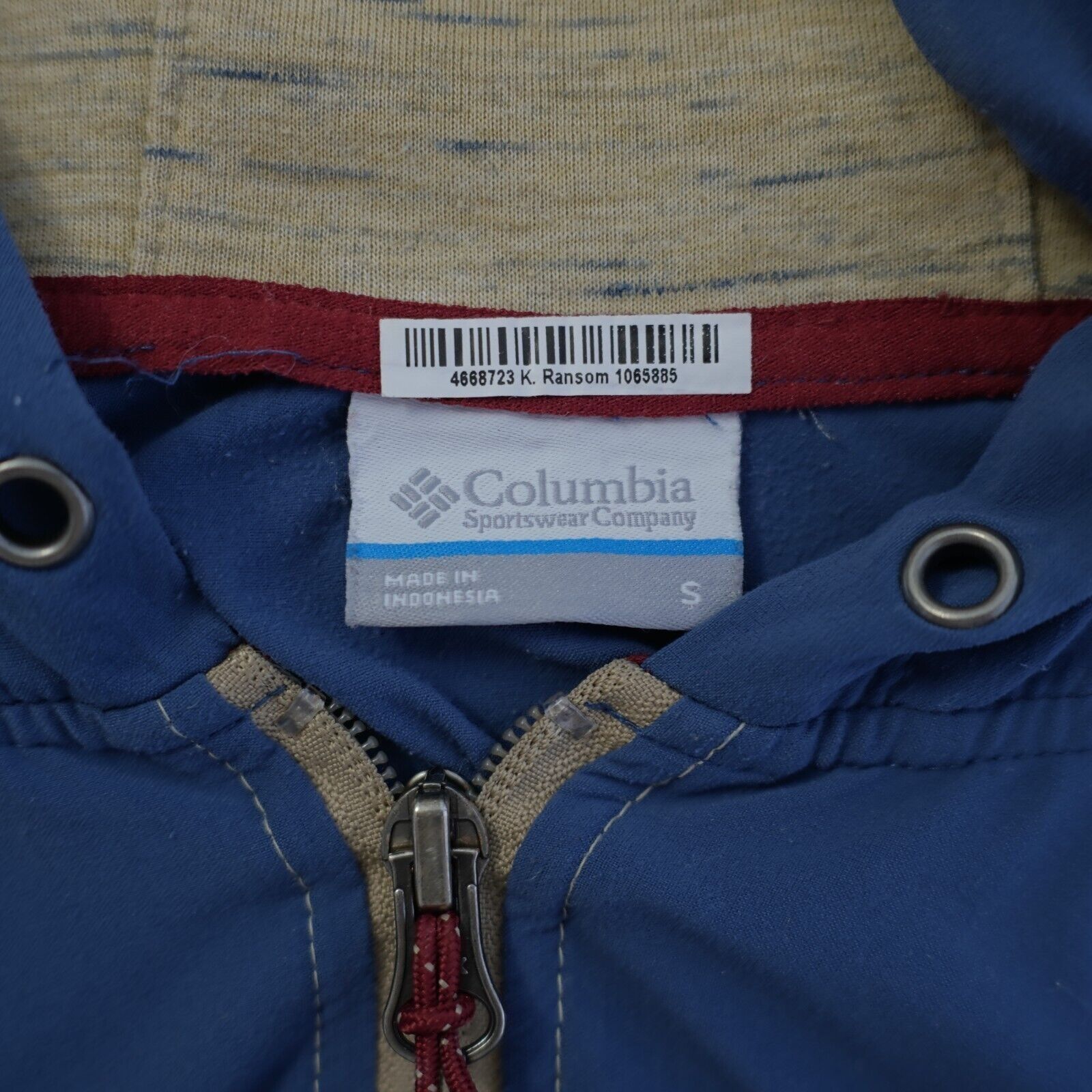 Columbia Columbia Omni-Shade Small Full Zip Hooded Two-Tone Blue Heat Size US S / EU 44-46 / 1 - 10 Thumbnail
