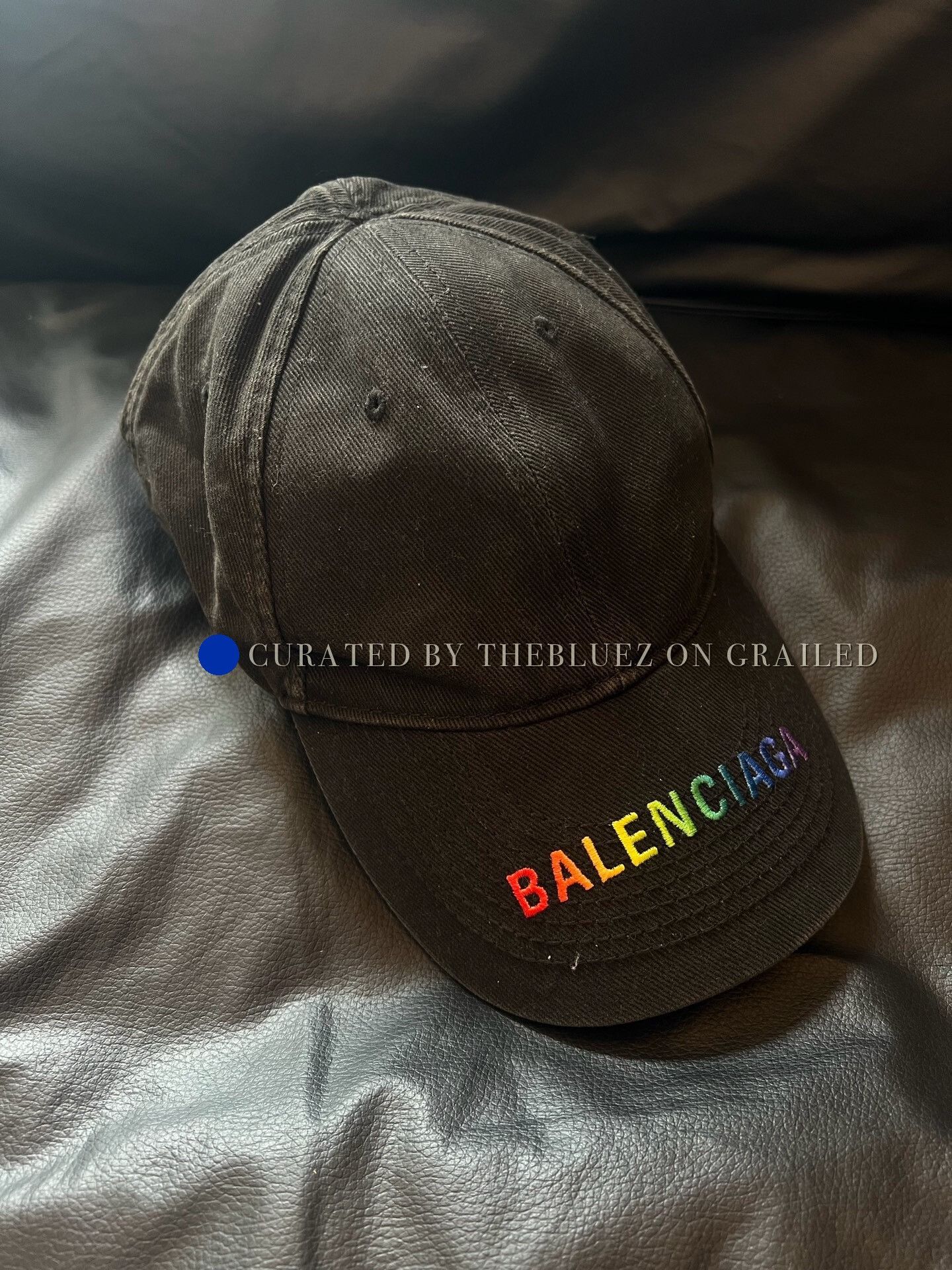 Balenciaga Balenciaga rainbow logo cap | Grailed