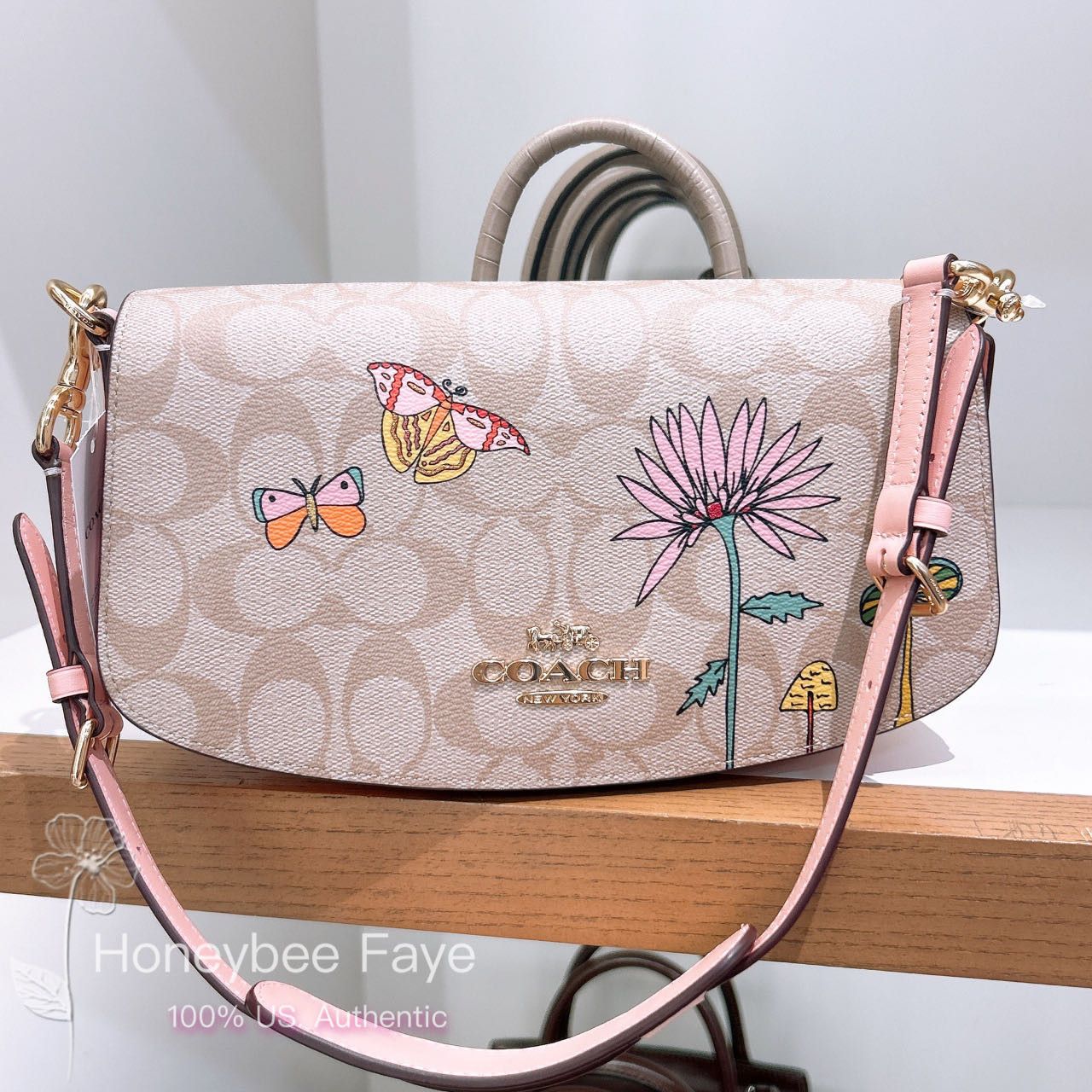 Coach Observed By Us Andrea Shoulder Bag In Signature Canvas Size ONE SIZE - 2 Thumbnail