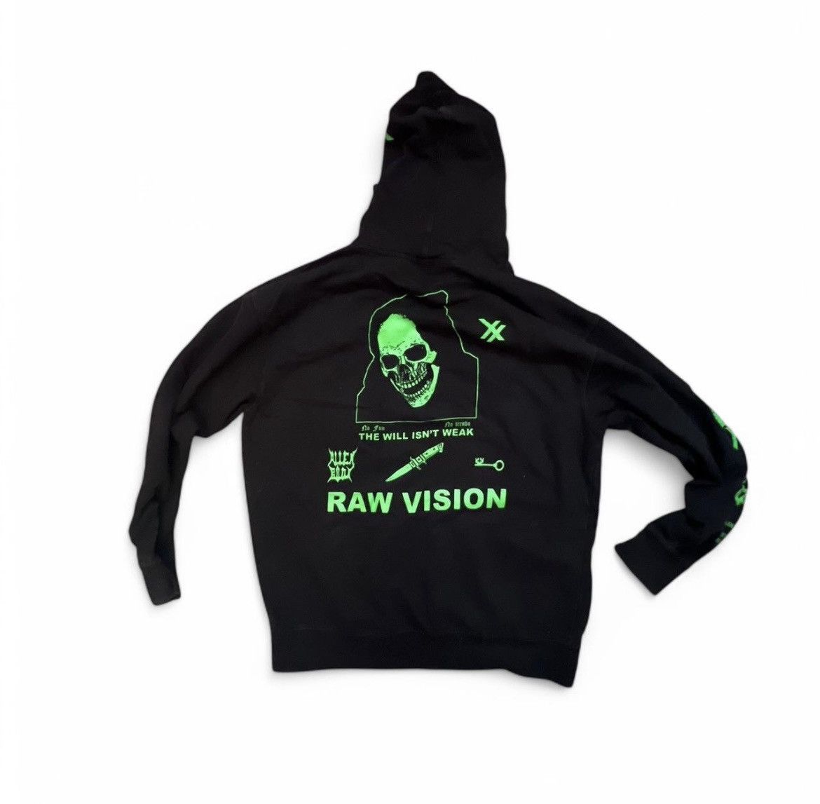Alien Body × GOTHBOICLIQUE × Lil Peep RARE Alien Green/Black Alien Body Raw Vision Hoodie Size US XL / EU 56 / 4 - 4 Thumbnail