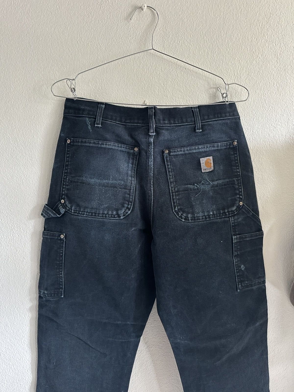 Carhartt (32x30) Vintage Trashed Carhartt Double Knee B01 BLK Size US 32 / EU 48 - 8 Thumbnail