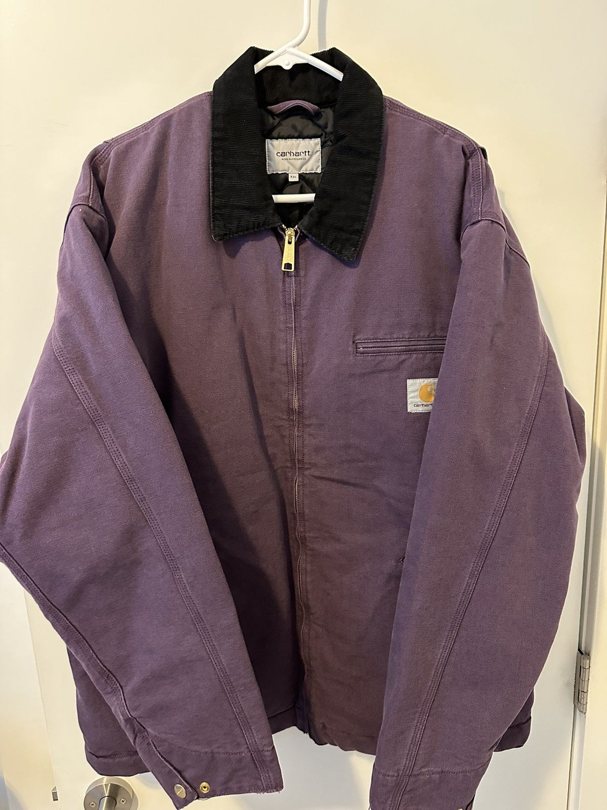 image of Carhartt Wip Carhartt OG Detroit Jacket in Purple, Men's (Size 2XL)