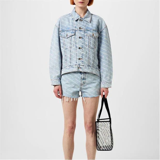 Alexander Wang o1g2r1mq0824 Denim Jackets in Light Blue Size L / US 10 / IT 46 - 4 Thumbnail