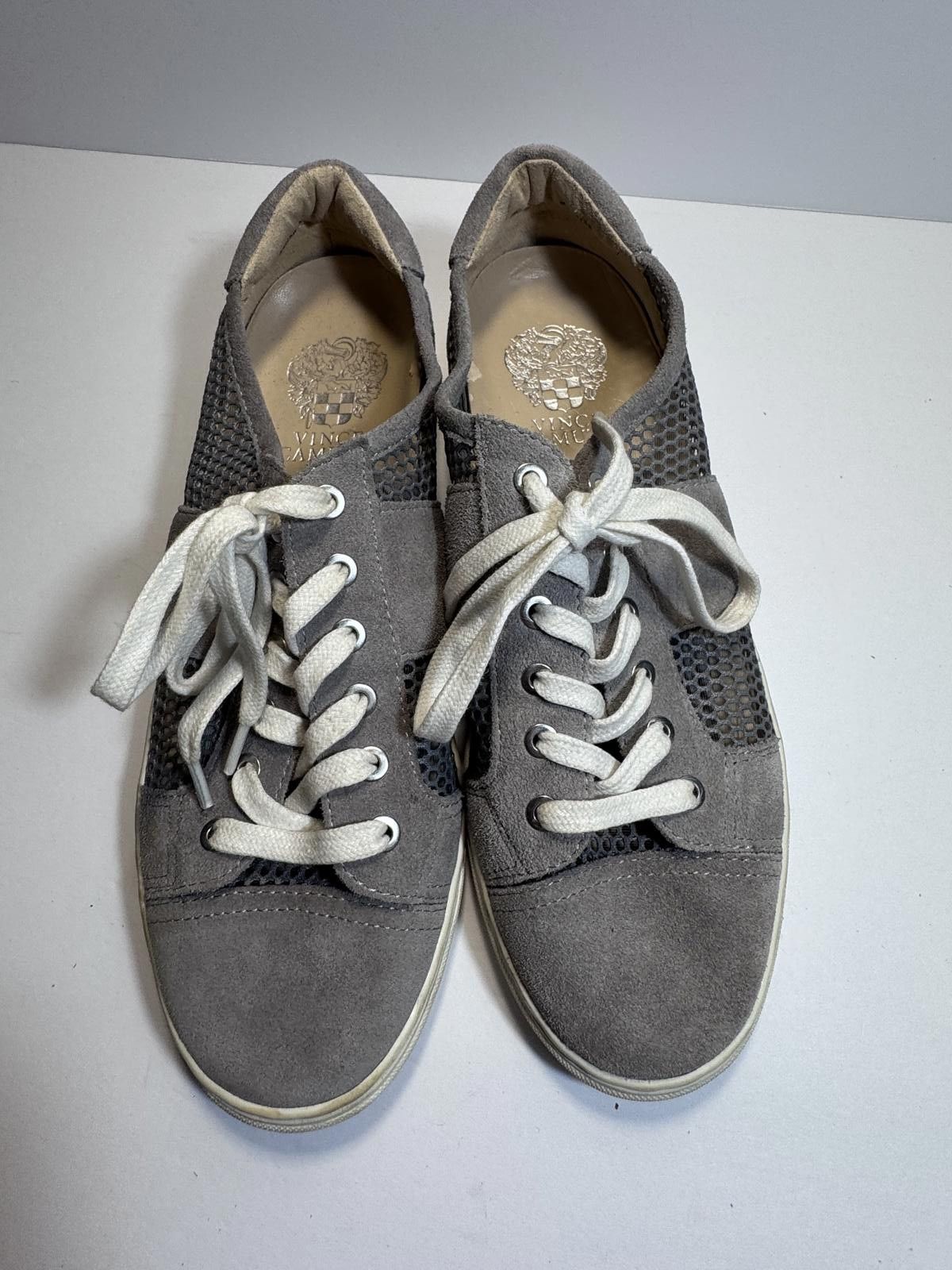 Vince Camuto Vince Camuto Women's Grey Sneaker Size 8 Suede Netted Mesh Size US 8 / IT 38 - 7 Thumbnail