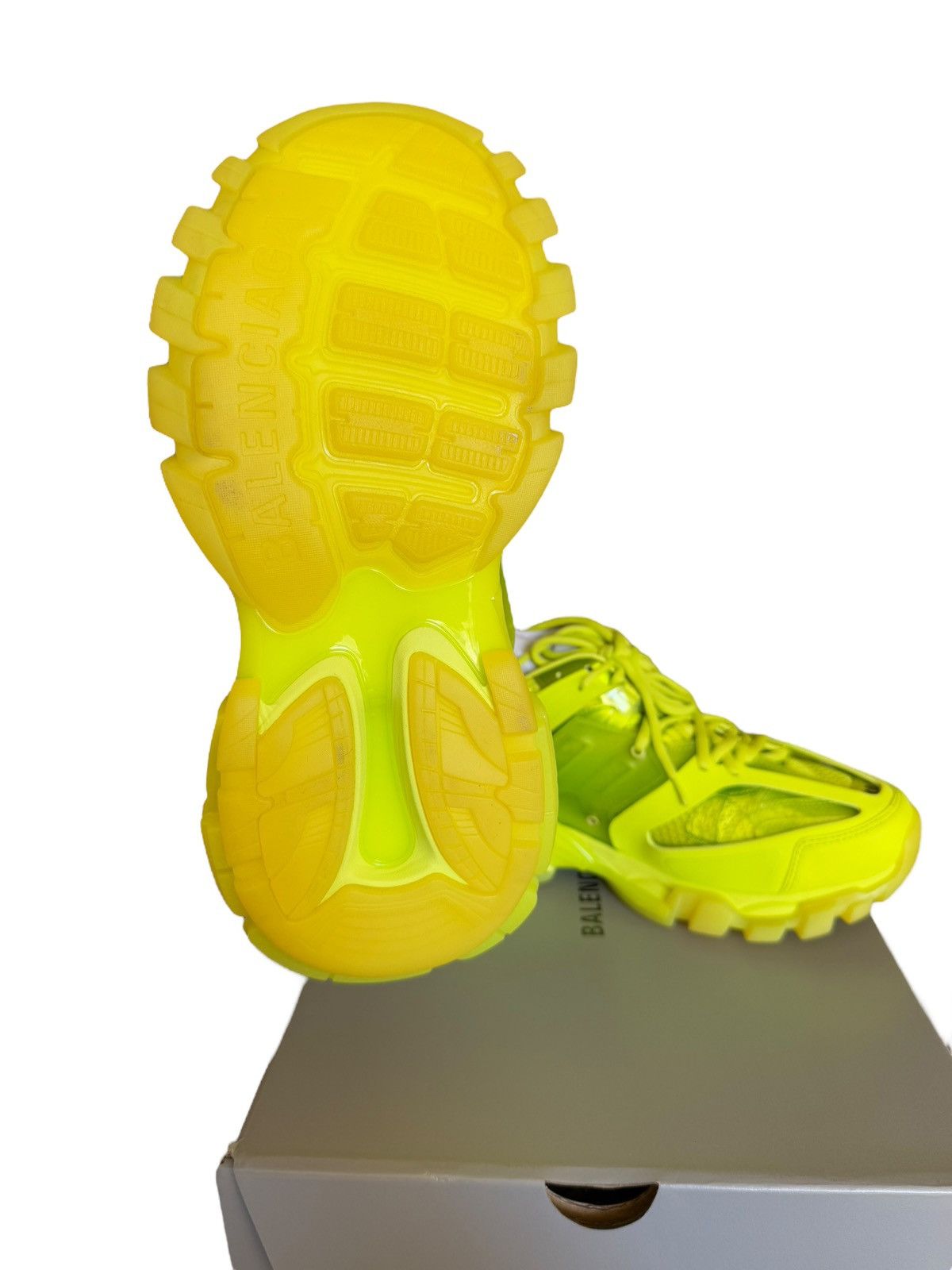 Balenciaga Neon Yellow Lime Track Runner Sneaker Size US 8 / EU 41 - 7 Thumbnail
