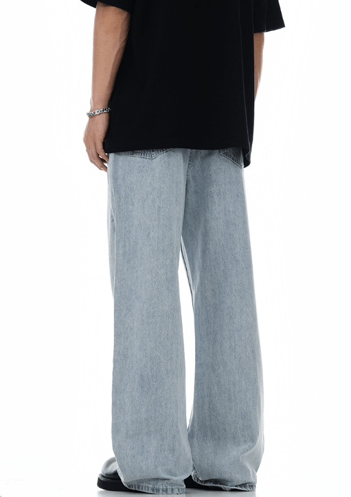 Japanese Brand × Jean Street cleanfit simple versatile loose jeans y2k Size US 32 / EU 48 - 5 Thumbnail