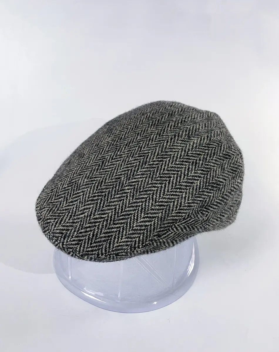 Ralph Lauren × Rugby Ralph Lauren RL Rugby Wool Tweed Thick Flat Cap Beret Hat Peaked Cap Size ONE SIZE - 2 Thumbnail