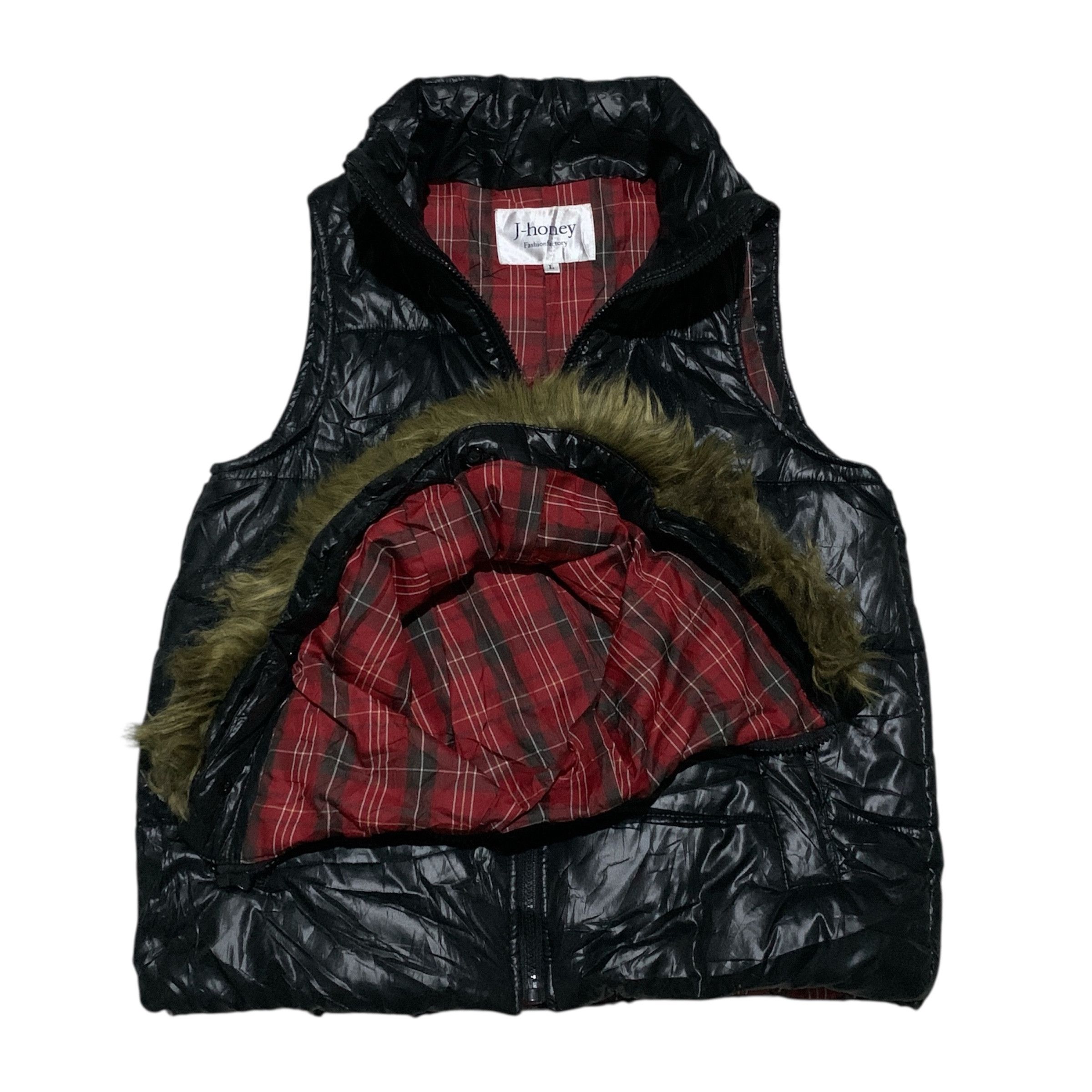 Le Grande Bleu (L.G.B.) 2000’s J-honey Puffer Fur Vest LGB Ifsixwasnine Jacket Size US L / EU 52-54 / 3 - 14 Thumbnail