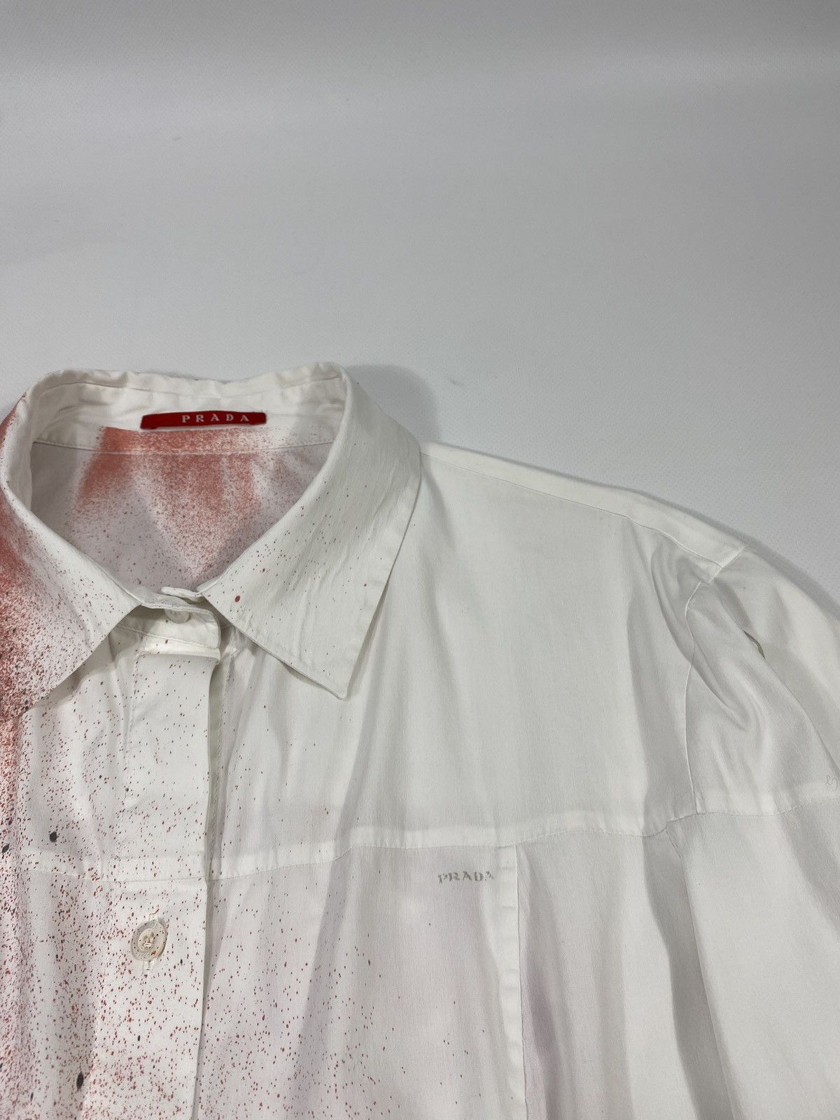 Prada 2007 Prada Custom Blood Stain Mexican Skull AvantGarde Shirt Size M / US 6-8 / IT 42-44 - 12 Thumbnail