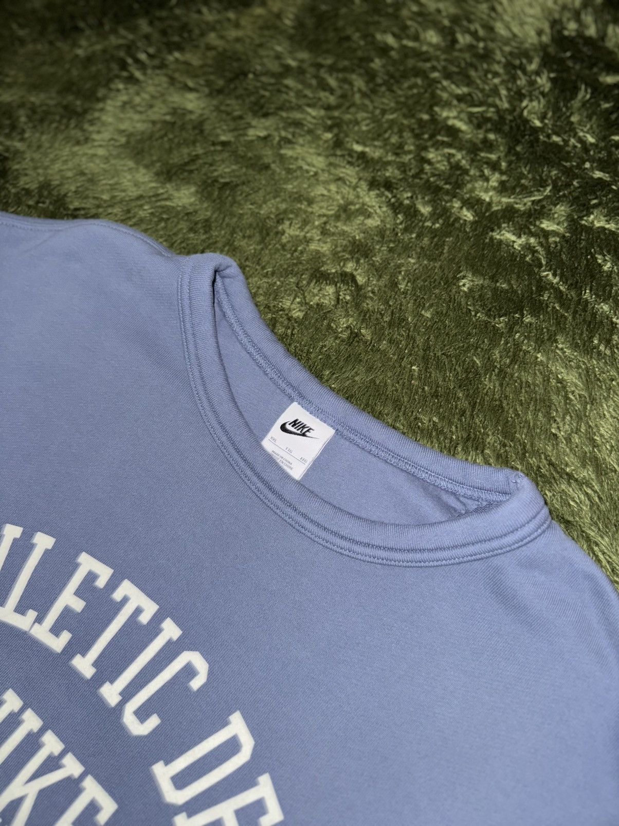 Nike [XXL] Nike NSW Old Logo Fleece Crewneck – Vintage Blue Size US XXL / EU 58 / 5 - 3 Thumbnail