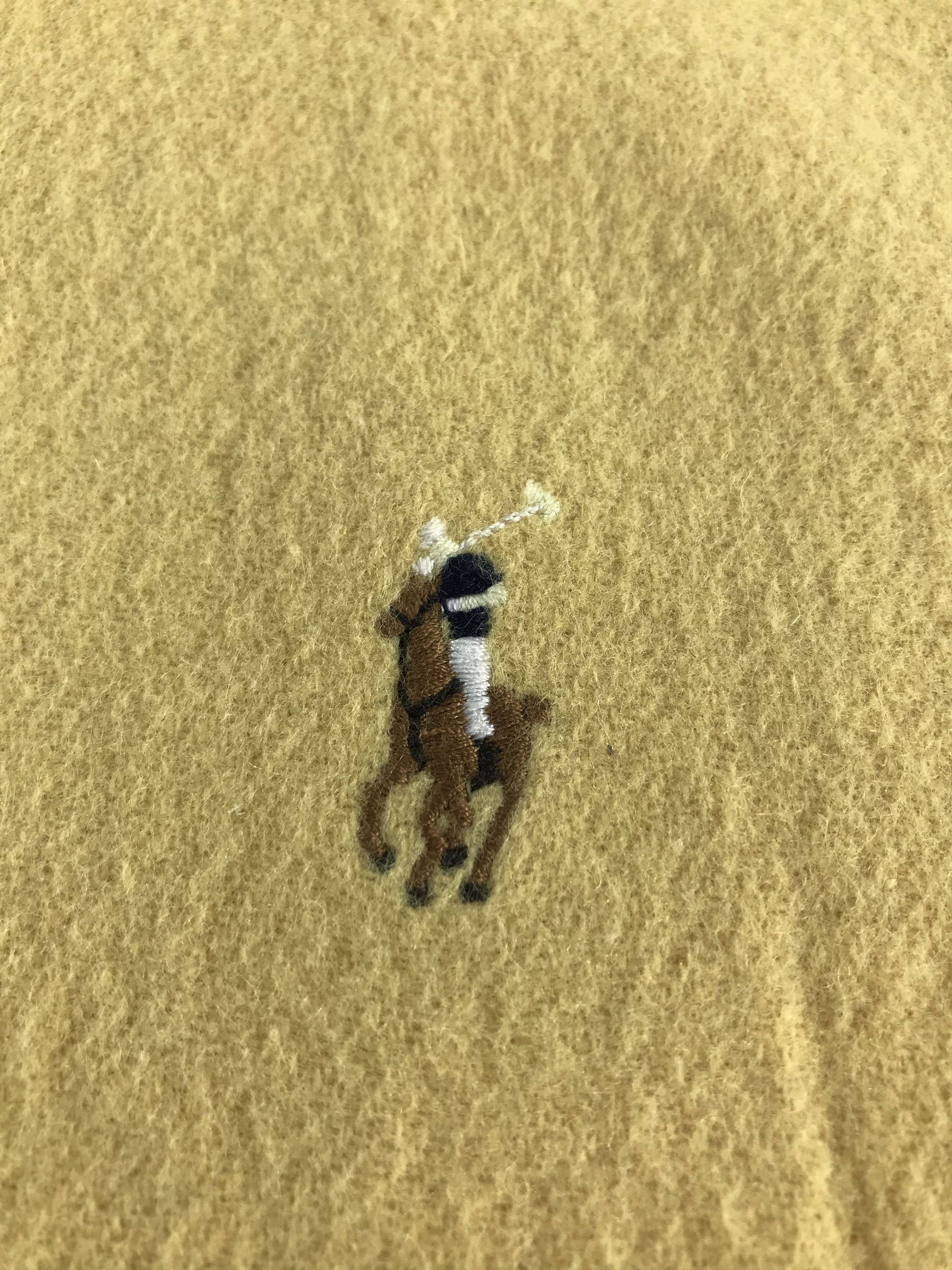 Polo Ralph Lauren Polo Ralph Lauren Plain Wool Scarf Muffler V474 Size ONE SIZE - 4 Thumbnail