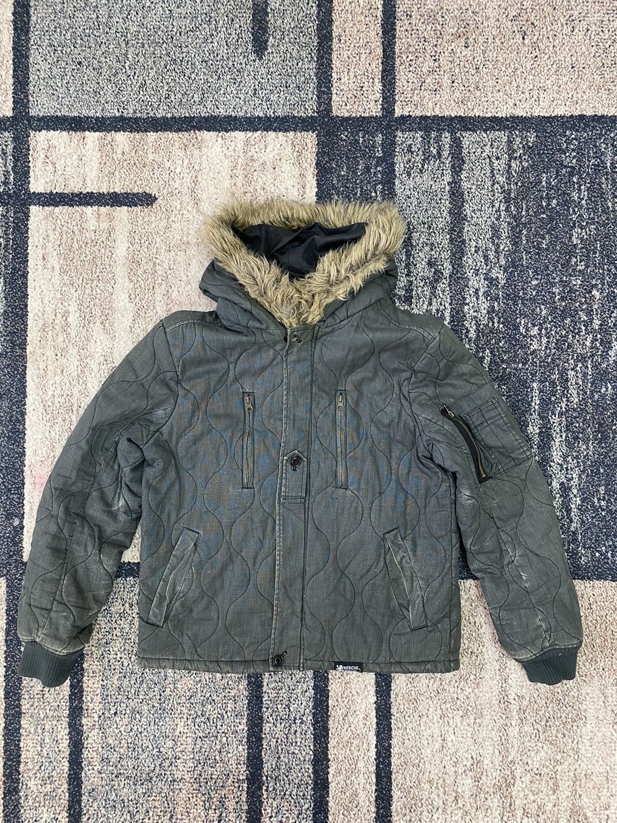 If Six Was Nine × Le Grande Bleu (L.G.B.) Japanese Brand Rescue Squad Absolute Rescue Jacket Size US M / EU 48-50 / 2 - 3 Thumbnail
