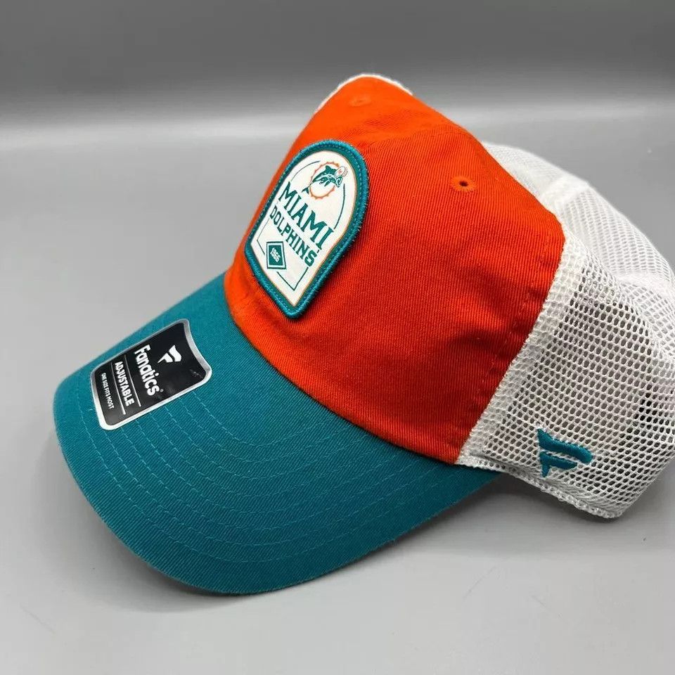 Other Miami Dolphins Trucker Hat Men Fanatics NFL Snap Back Cap Size ONE SIZE - 2 Thumbnail