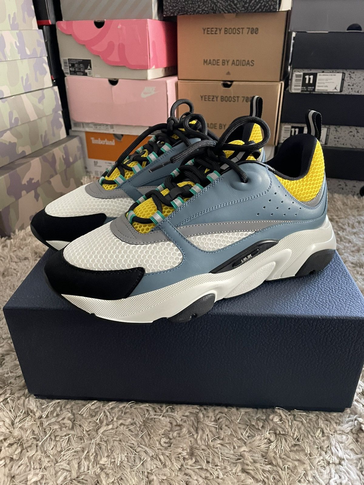 Dior Dior B22 Blue Yellow Size US 11 / EU 44 - 1 Thumbnail